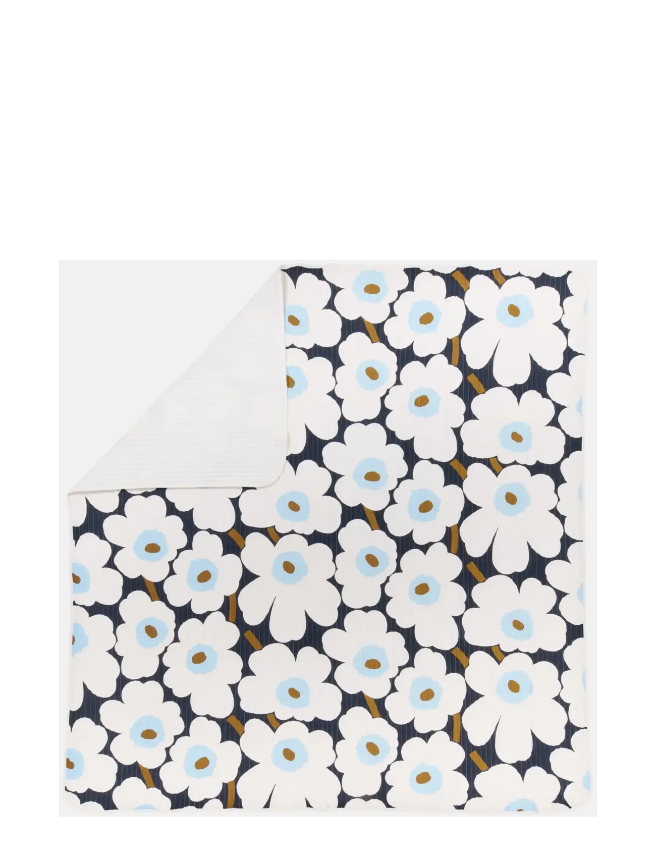 Marimekko Home - UNIKKO BEDSPREAD 260X260 CM - blueberry,off white,cold blue - 1