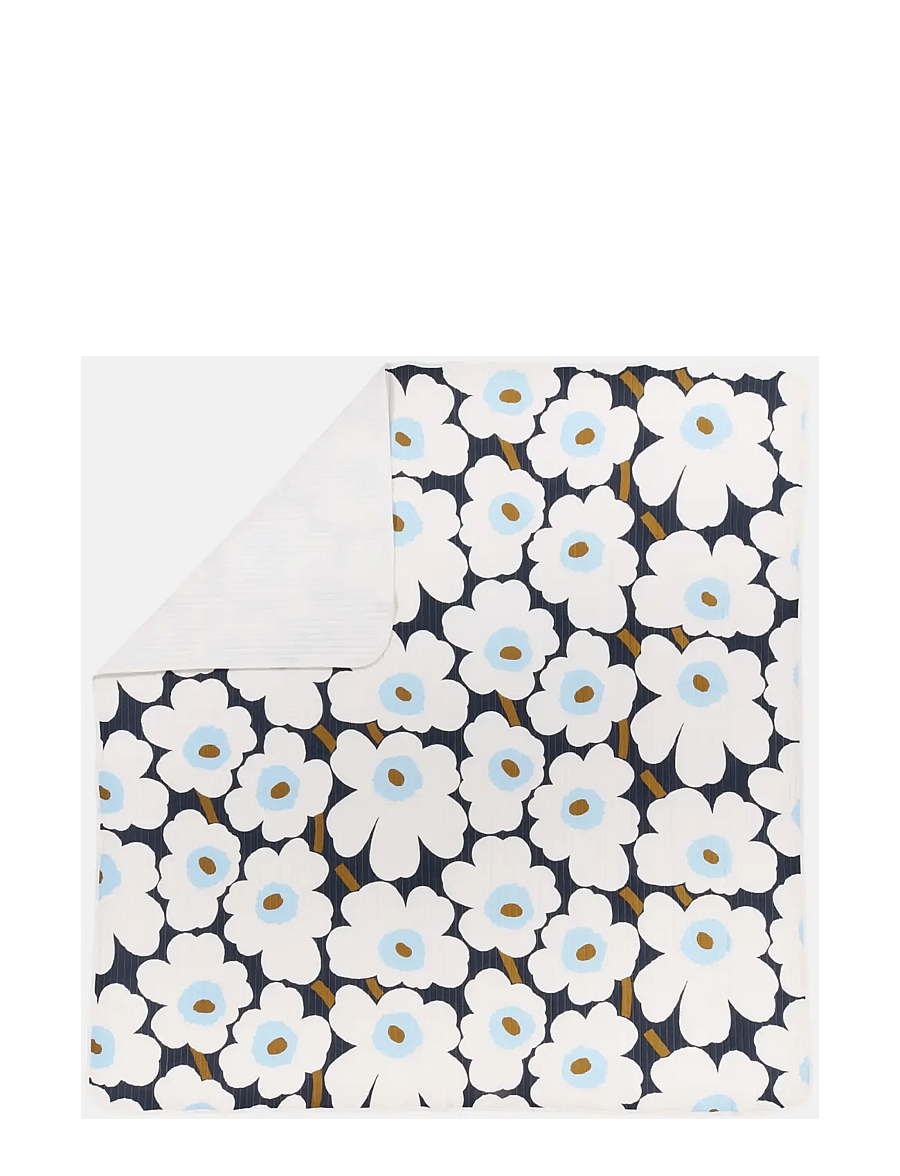 Marimekko Home - UNIKKO BEDSPREAD 260X260 CM - voodikatted - blueberry,off white,cold blue - 1