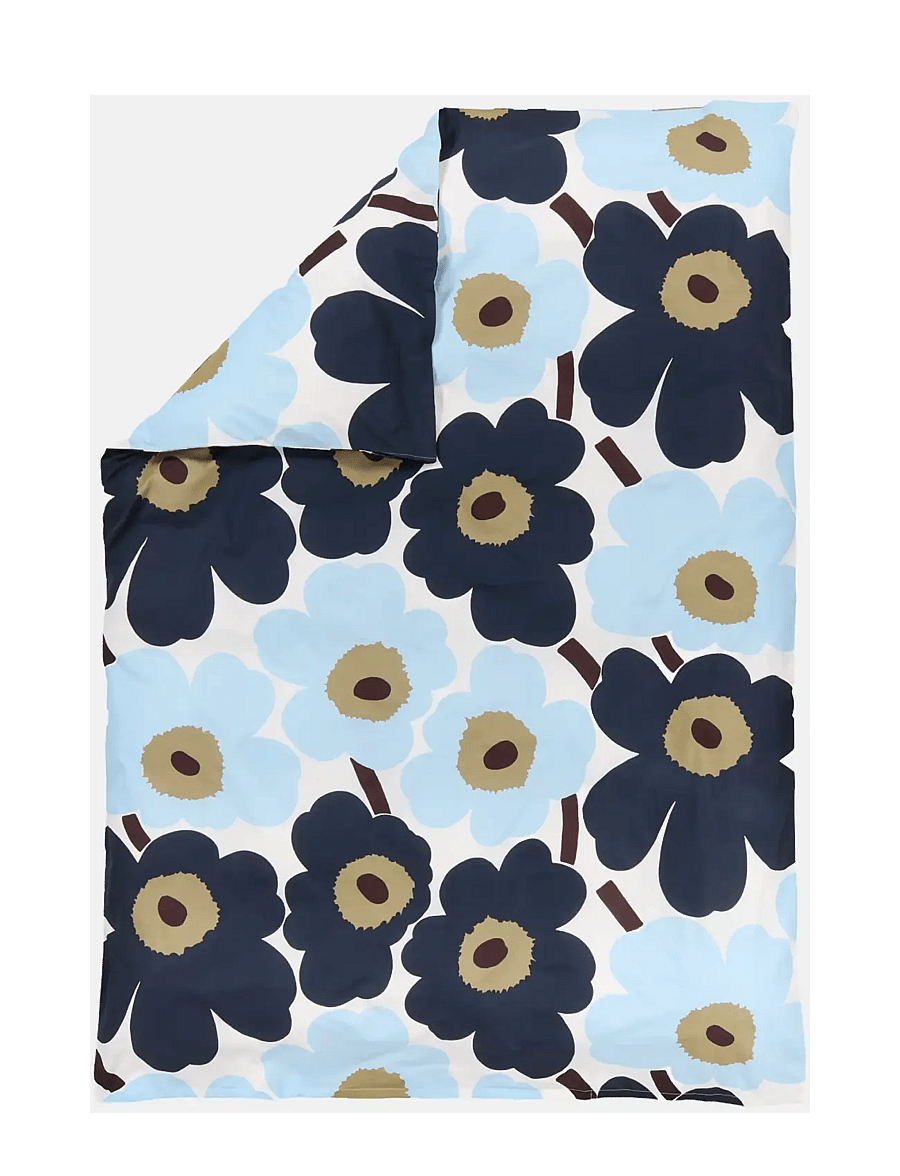 Marimekko Home - UNIKKO DC 150X210CM - tekikotid - blueberry, off white, c.blue - 0