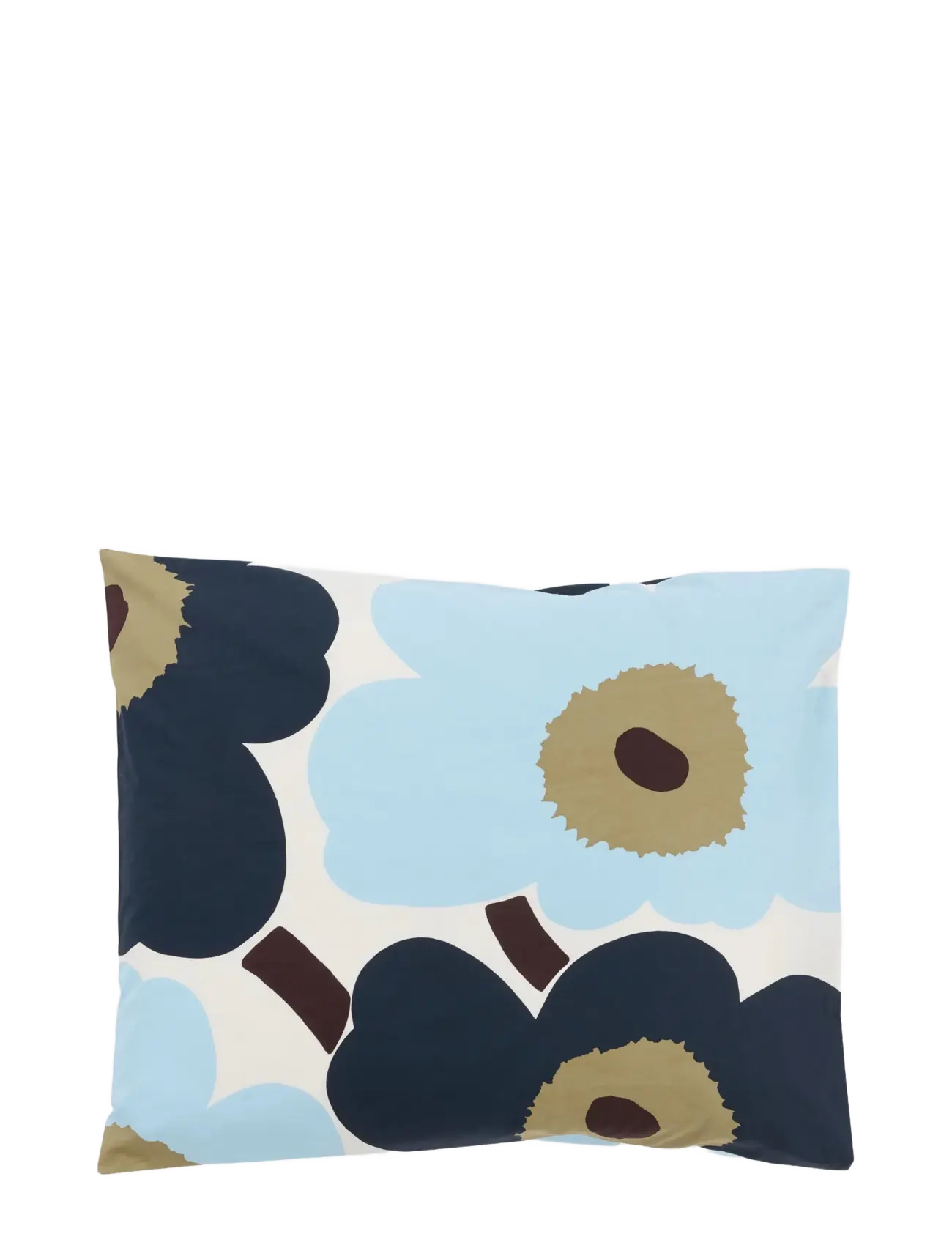 Marimekko Home UNIKKO PC 60X63/65X65CM - Textiles - OFF WHITE, BLUEBERRY, C.BLUE / white