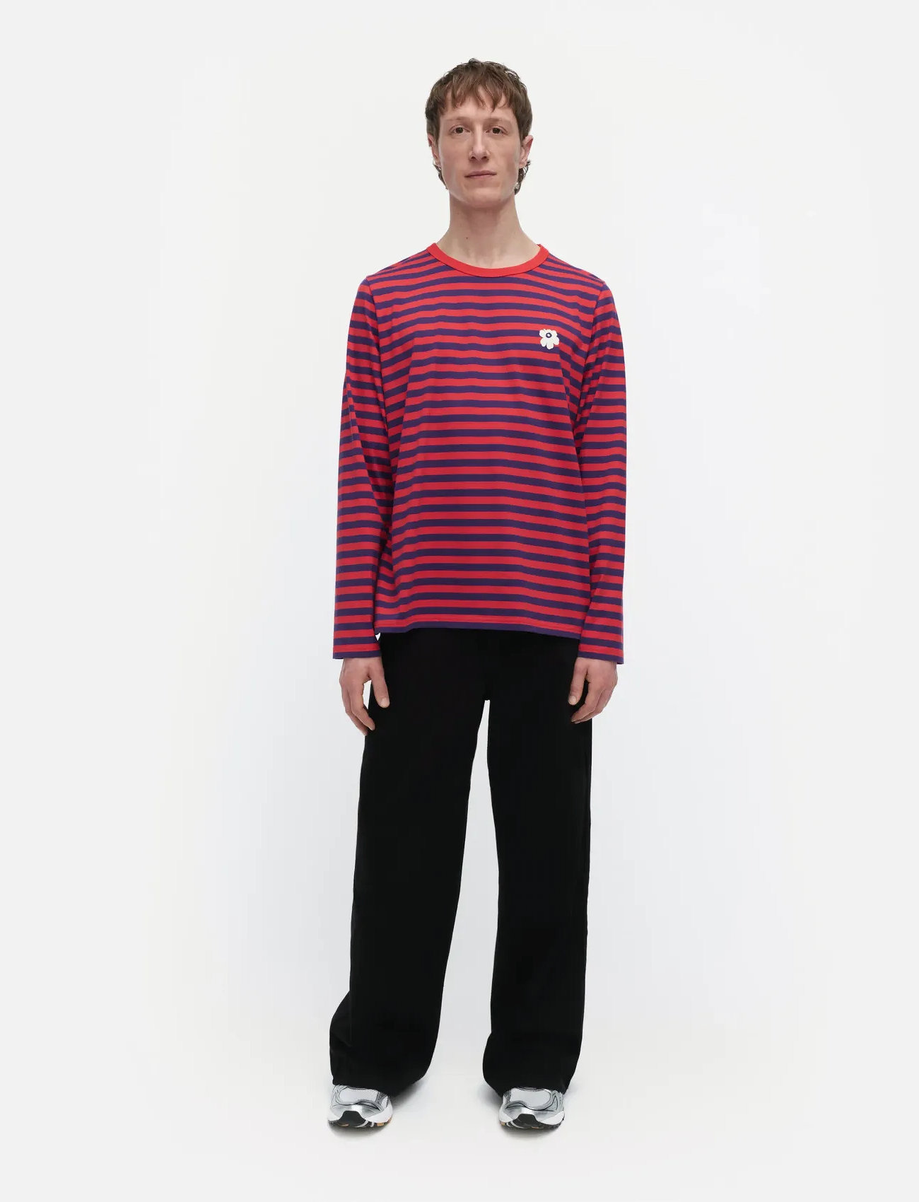 Marimekko Tasaraita Unisex Unikko Ls - - L 1