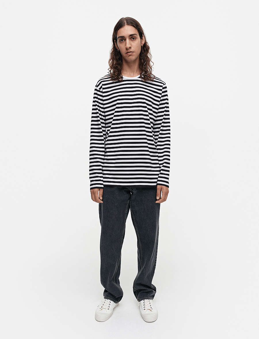 Marimekko - PITKÄHIHA 2017 - långärmade toppar - white, black - 0