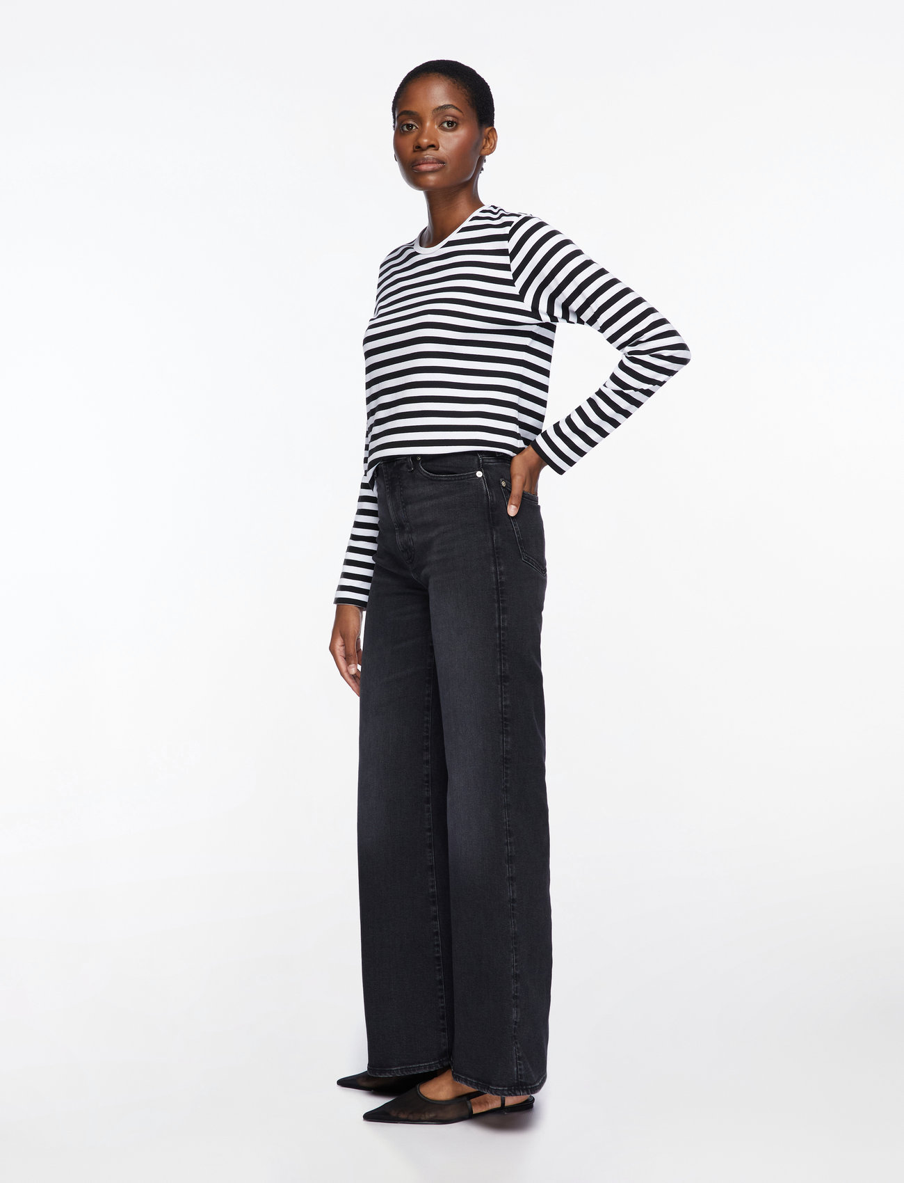 Marimekko - MARI 2017 - langärmlige tops - white, black - 3