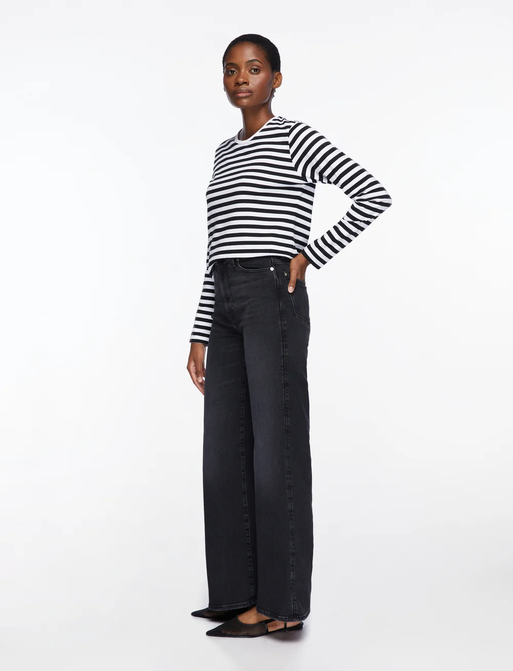 Marimekko - MARI 2017 - langærmede toppe - white, black - 3