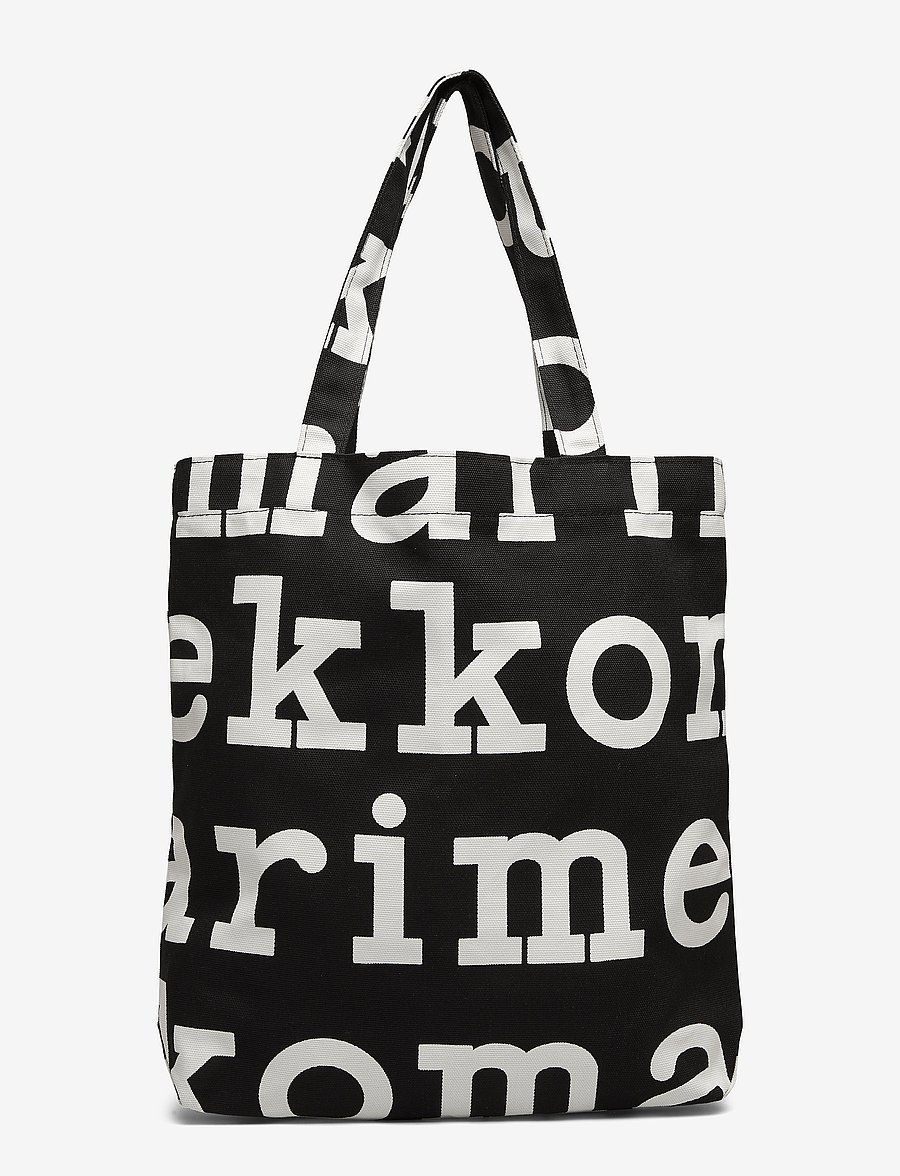 Marimekko - NOTKO LOGO - iepirkimu maisiņi - black,off white - 1