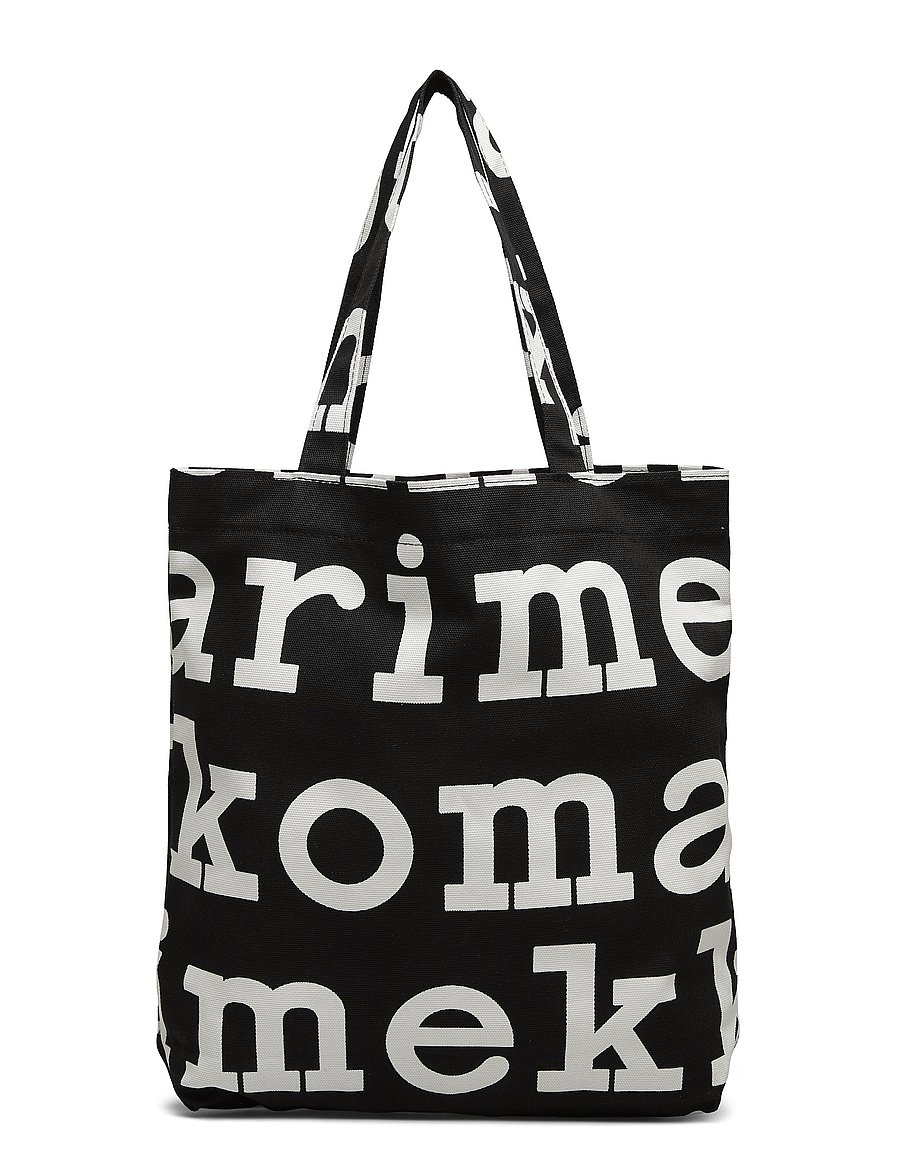 Marimekko - NOTKO LOGO - iepirkimu maisiņi - black,off white - 2