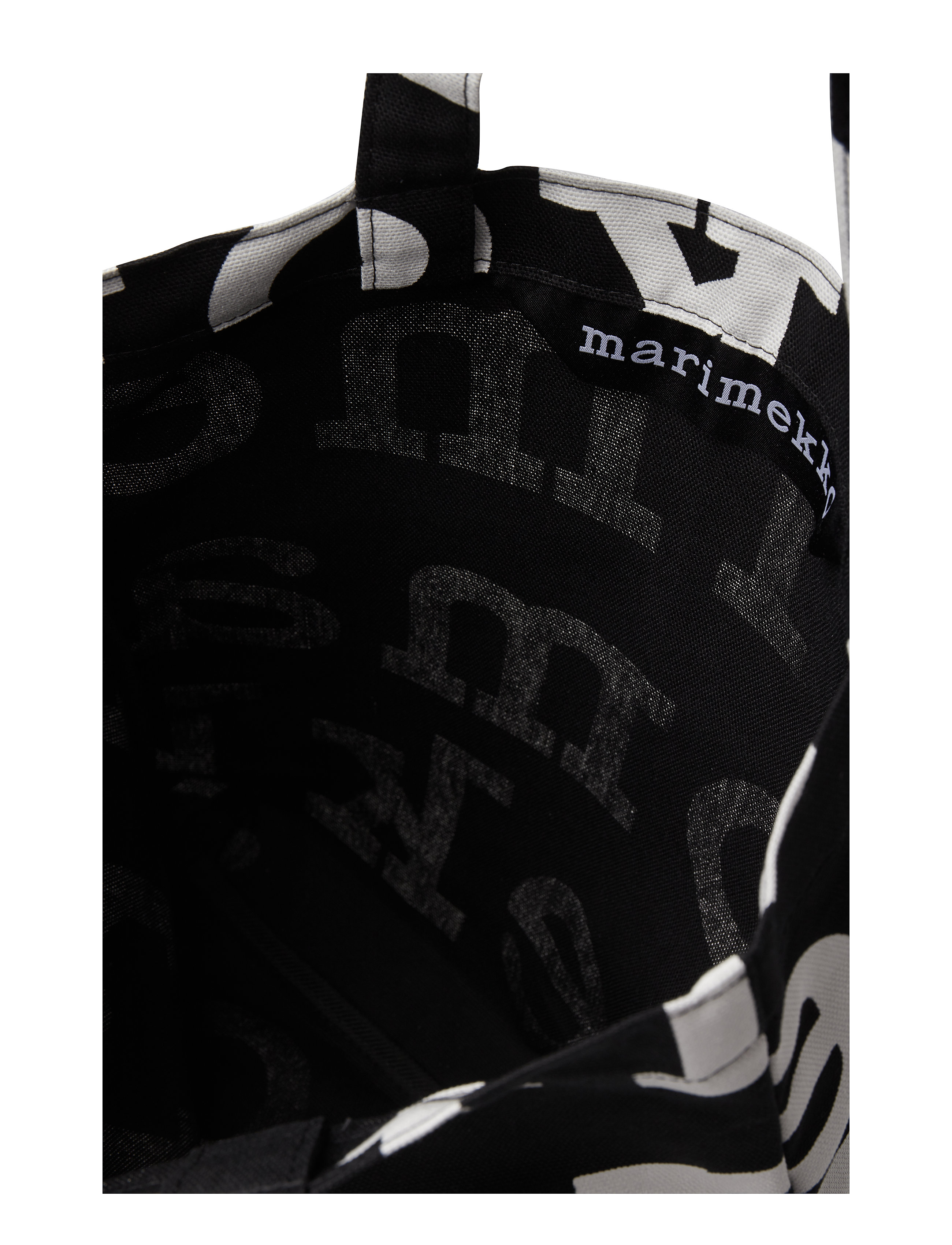 Marimekko - NOTKO LOGO - iepirkimu maisiņi - black,off white - 5