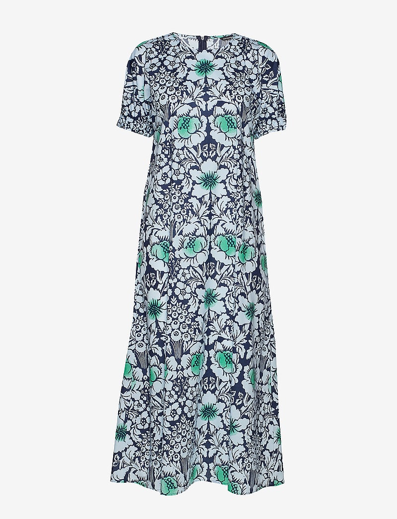 Marimekko - VEROINEN JUHANNUS Dress - dark blue, light blue, green - 0