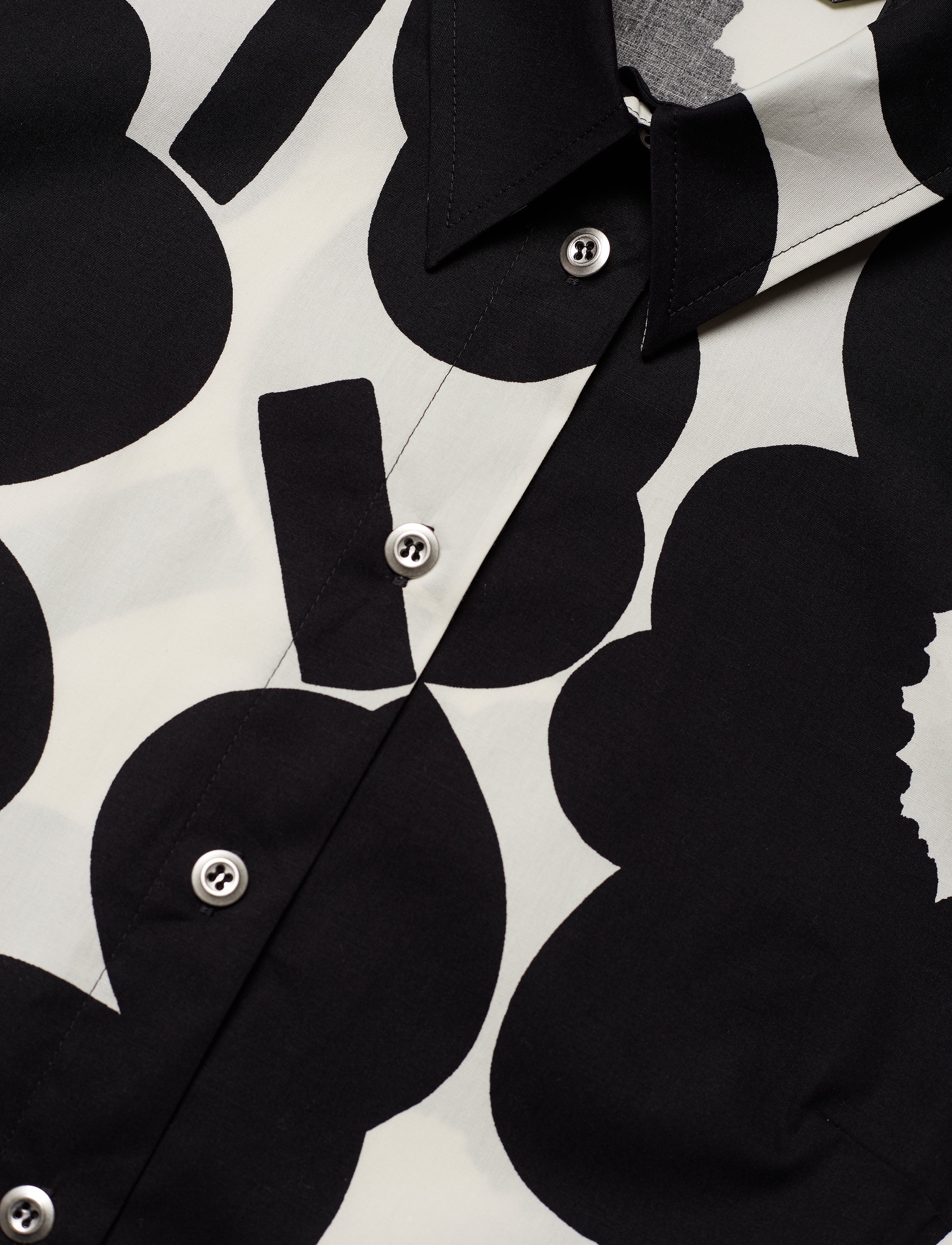Marimekko - ESIKUVA UNIKKO Shirt - off-white, black - 2