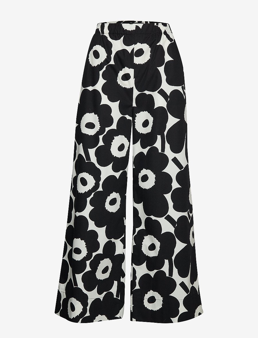 Marimekko - REVYY PIENI UNIKKO 2 Trousers - off-white, black - 0
