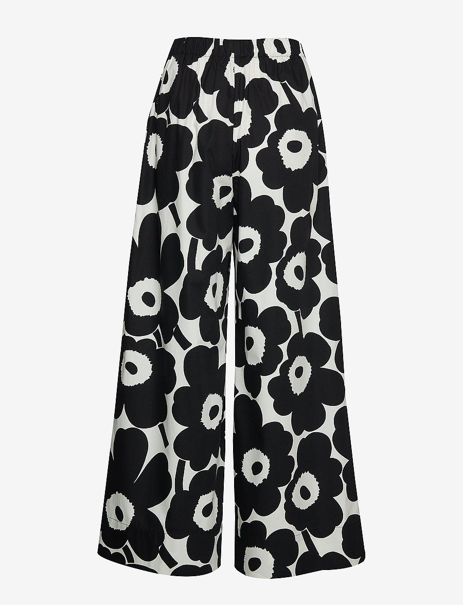 Marimekko - REVYY PIENI UNIKKO 2 Trousers - off-white, black - 1