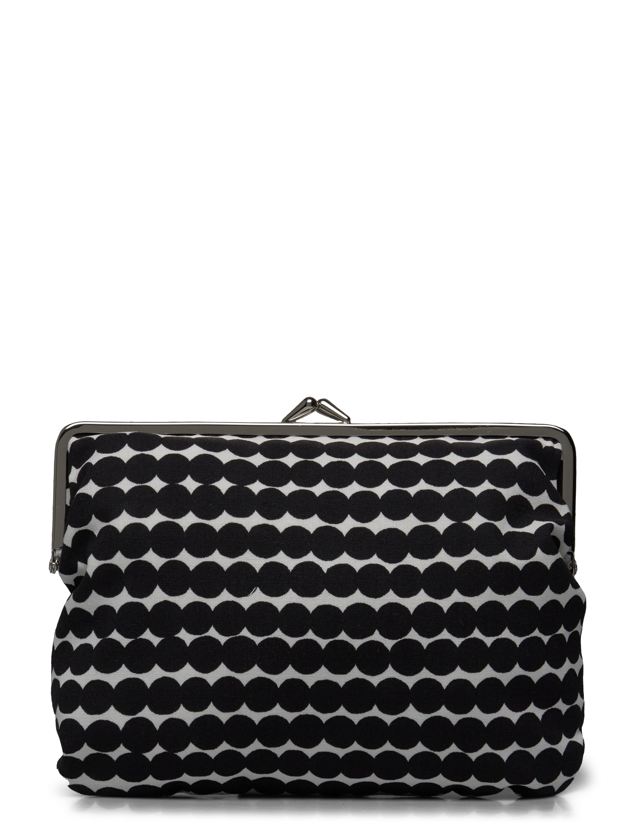 Marimekko PUOLIKAS KUKKARO RÄSYMATTO - Punge & Kortholdere - WHITE,BLACK / black