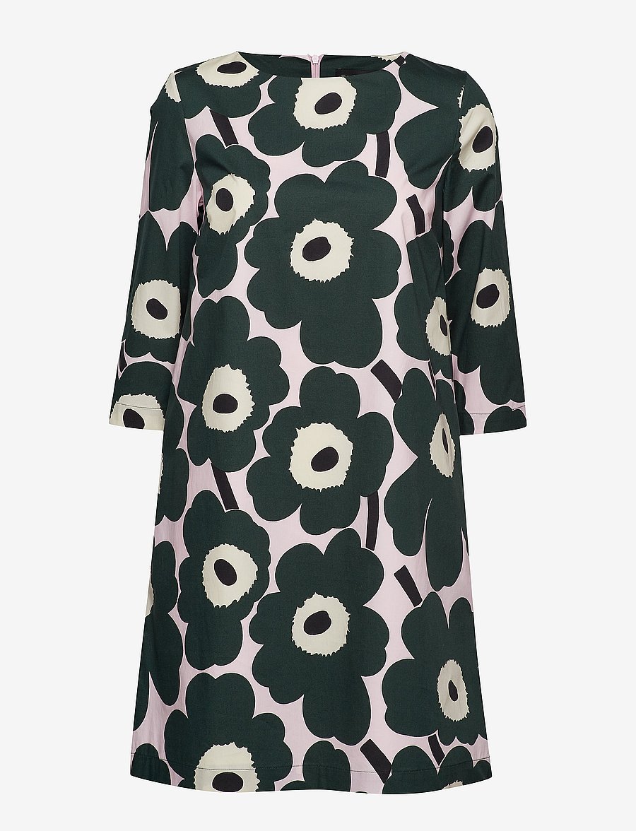 Marimekko - UNELMA PIENI UNIKKO 2 Dress - pink, dark green, black - 0