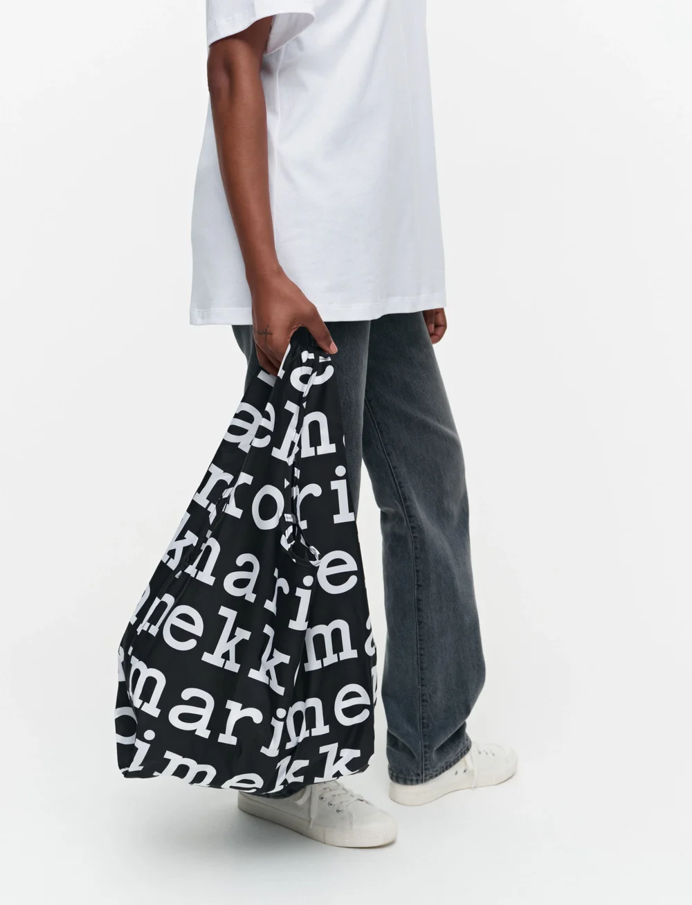 Marimekko - SMARTBAG MARILOGO - totes - black, white - 0