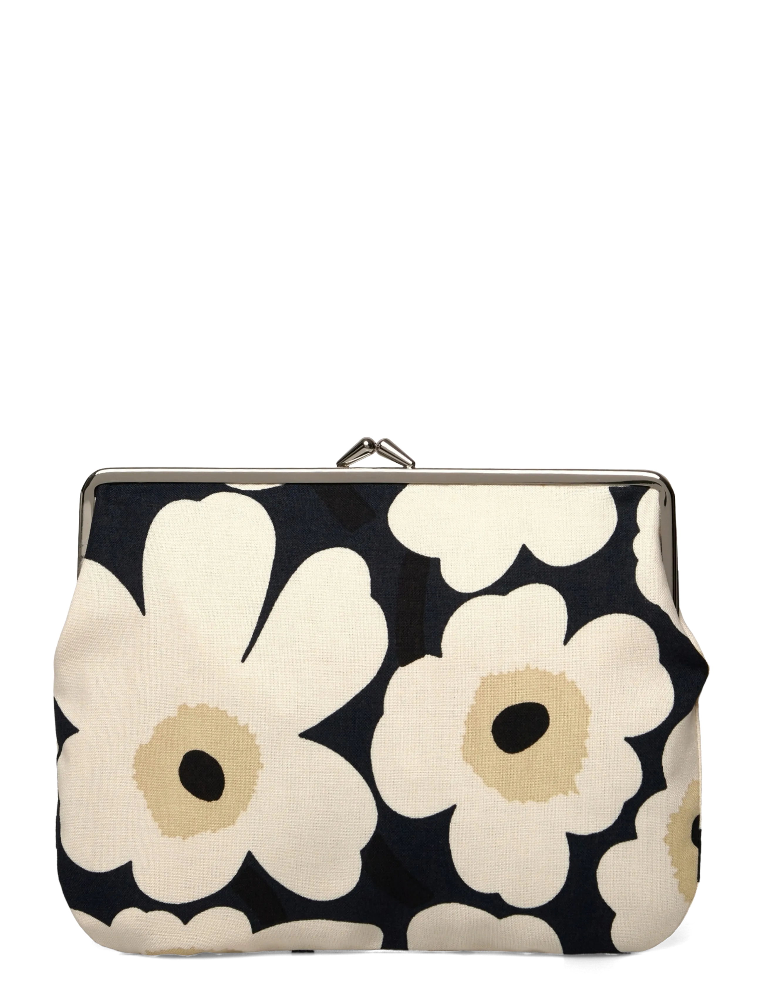 Marimekko MINI UNIKKO PUOLIKAS COINPURSE - Plånböcker & Korthållare - MID NIGHT BLUE, CREAM, HAY / black