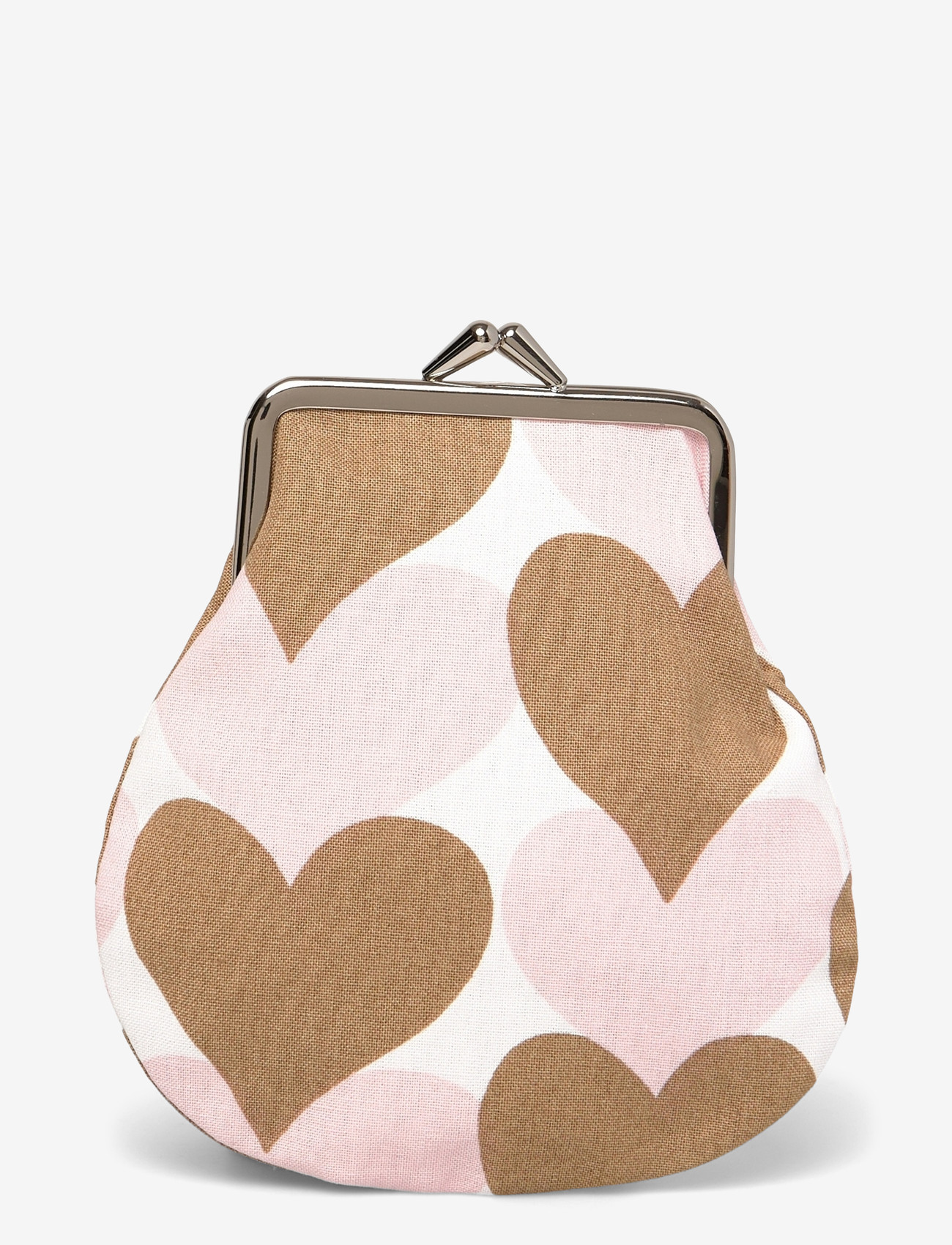 Marimekko - PIENET SYDÄMET PIENI C. PURSE - punge - white, lt.brown, pink - 0
