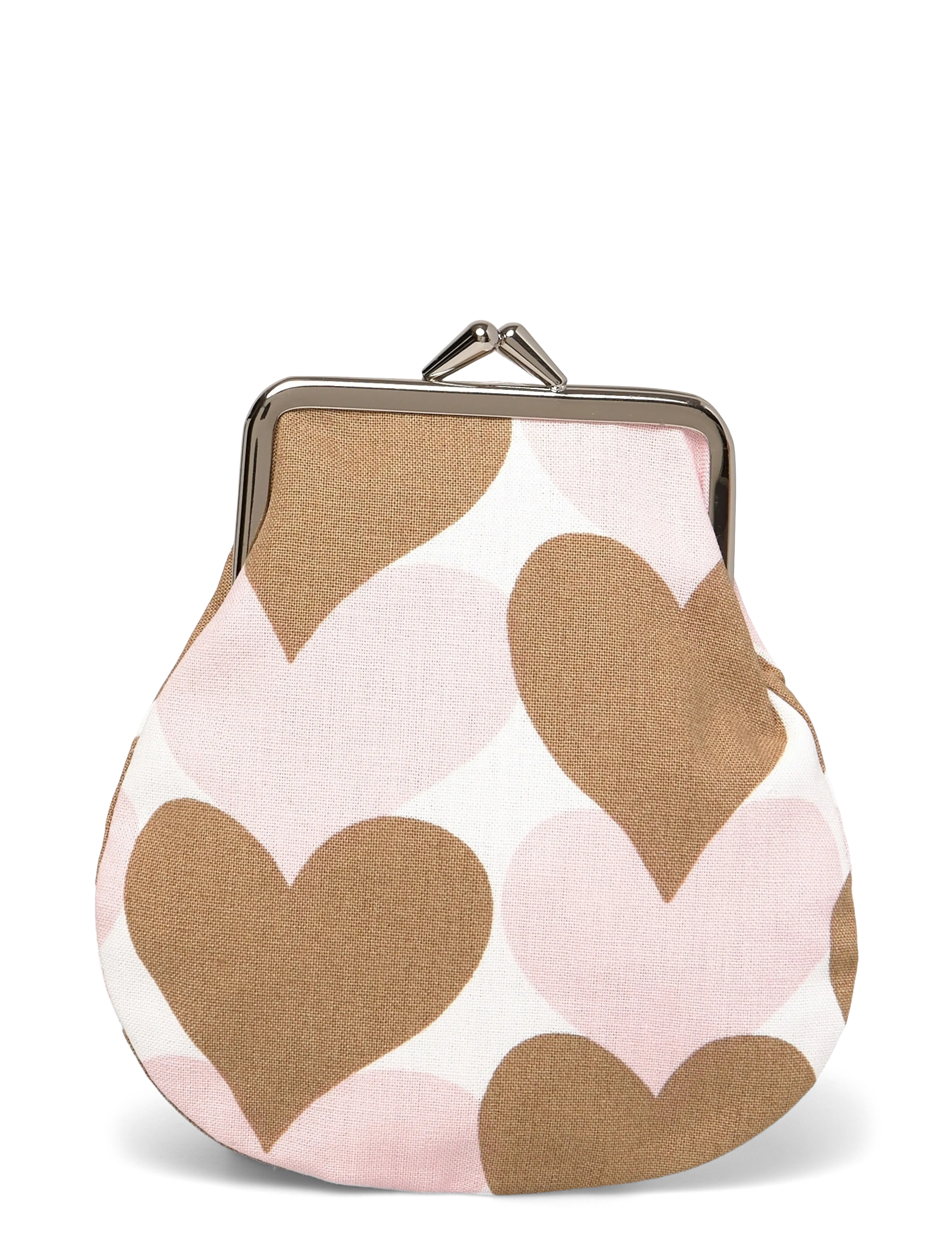 Marimekko PIENET SYDÄMET PIENI C. PURSE - Kollektionen - WHITE, LT.BROWN, PINK / pink/rose