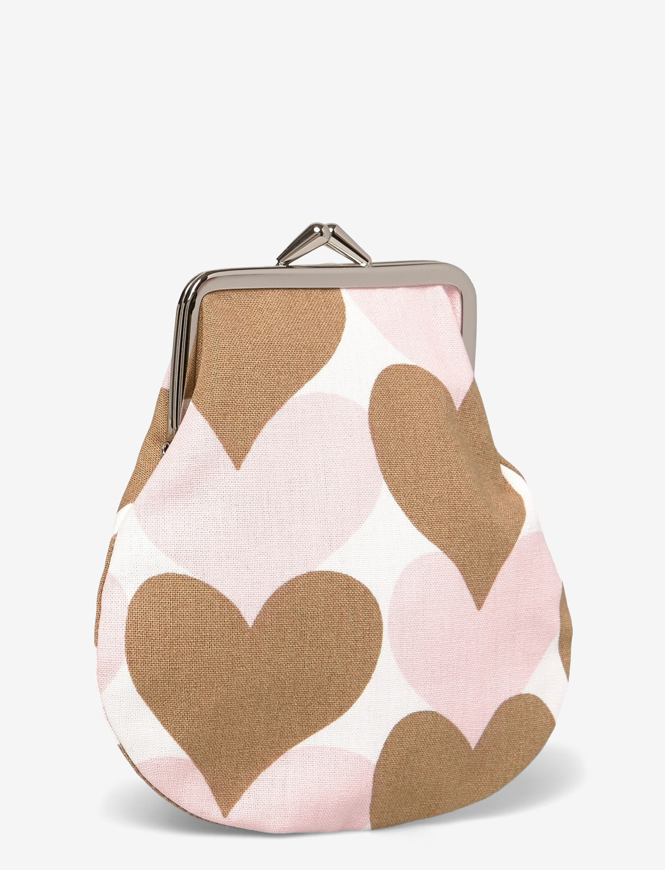 Marimekko - PIENET SYDÄMET PIENI C. PURSE - punge - white, lt.brown, pink - 2