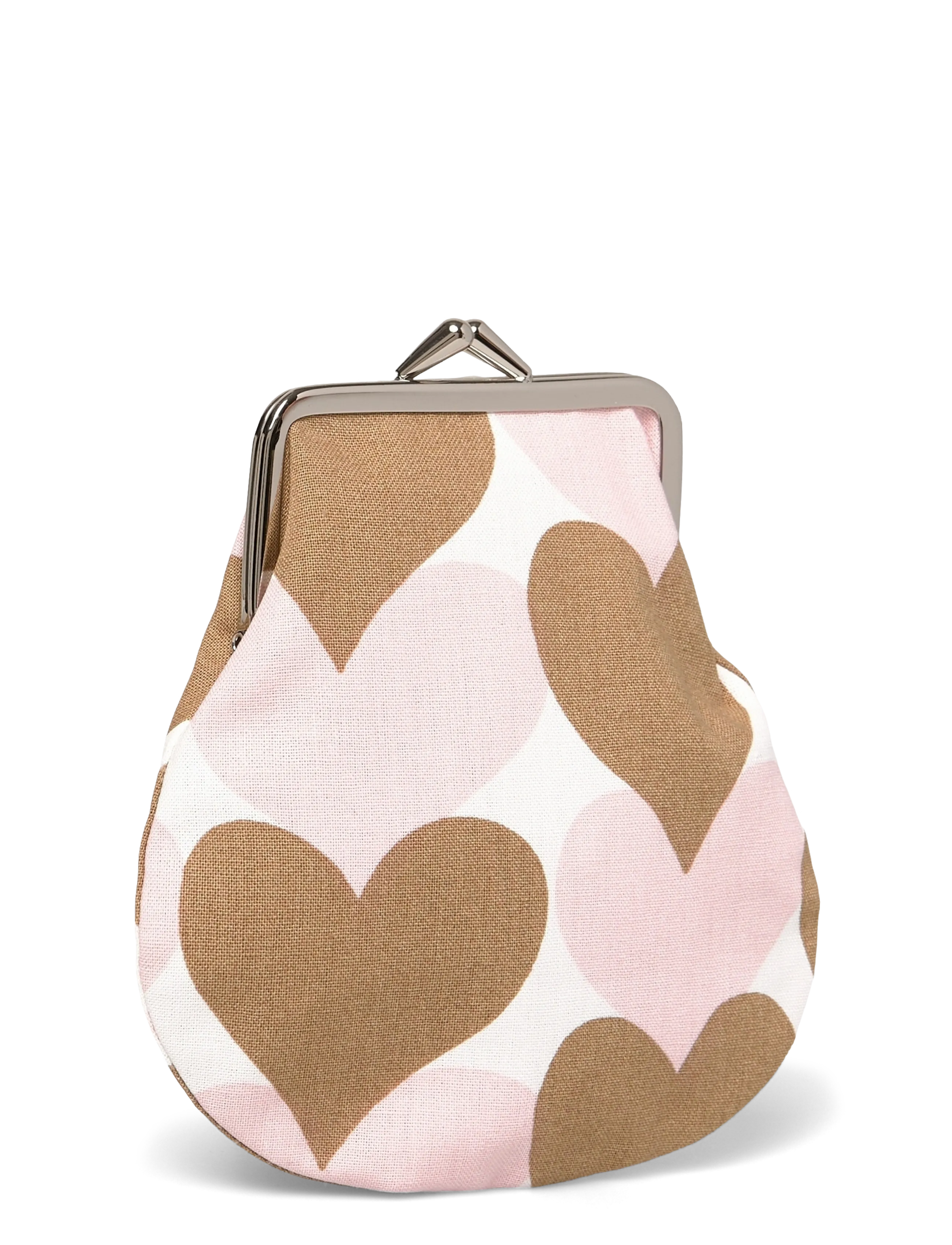 Marimekko - PIENET SYDÄMET PIENI C. PURSE - white, lt.brown, pink - 2