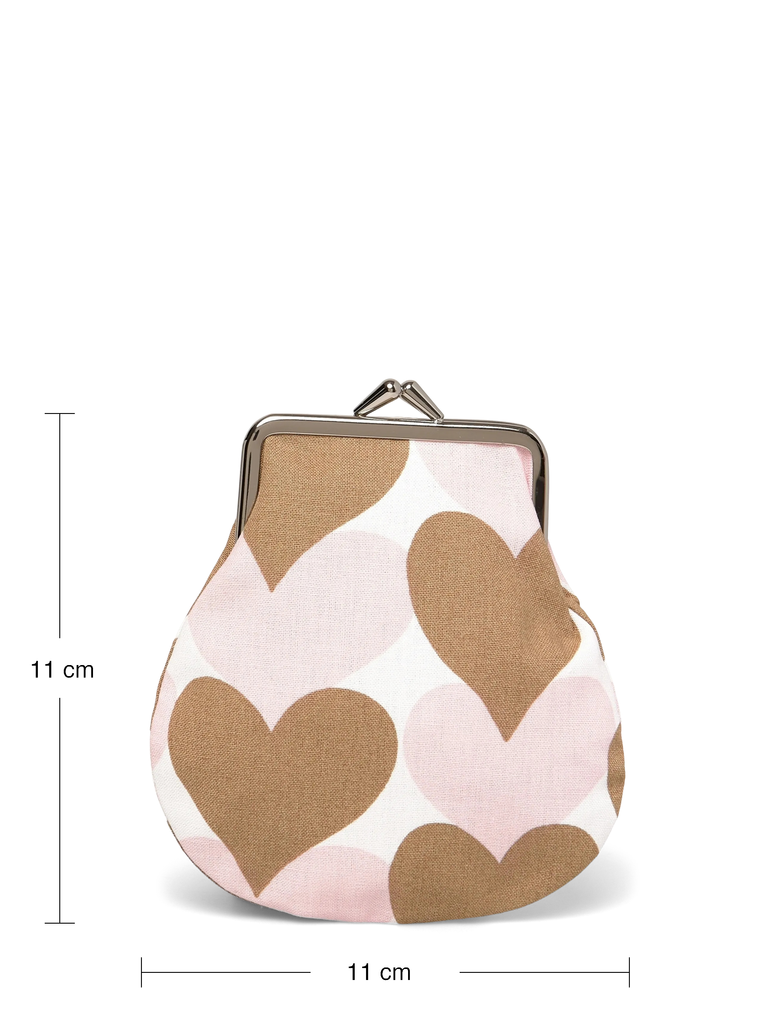 Marimekko - PIENET SYDÄMET PIENI C. PURSE - white, lt.brown, pink - 3