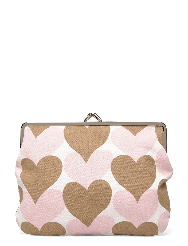 Marimekko - PIENET SYDÄMET PUOLIKASC.PURSE - besondere anlässe - white, lt.brown, pink - 0