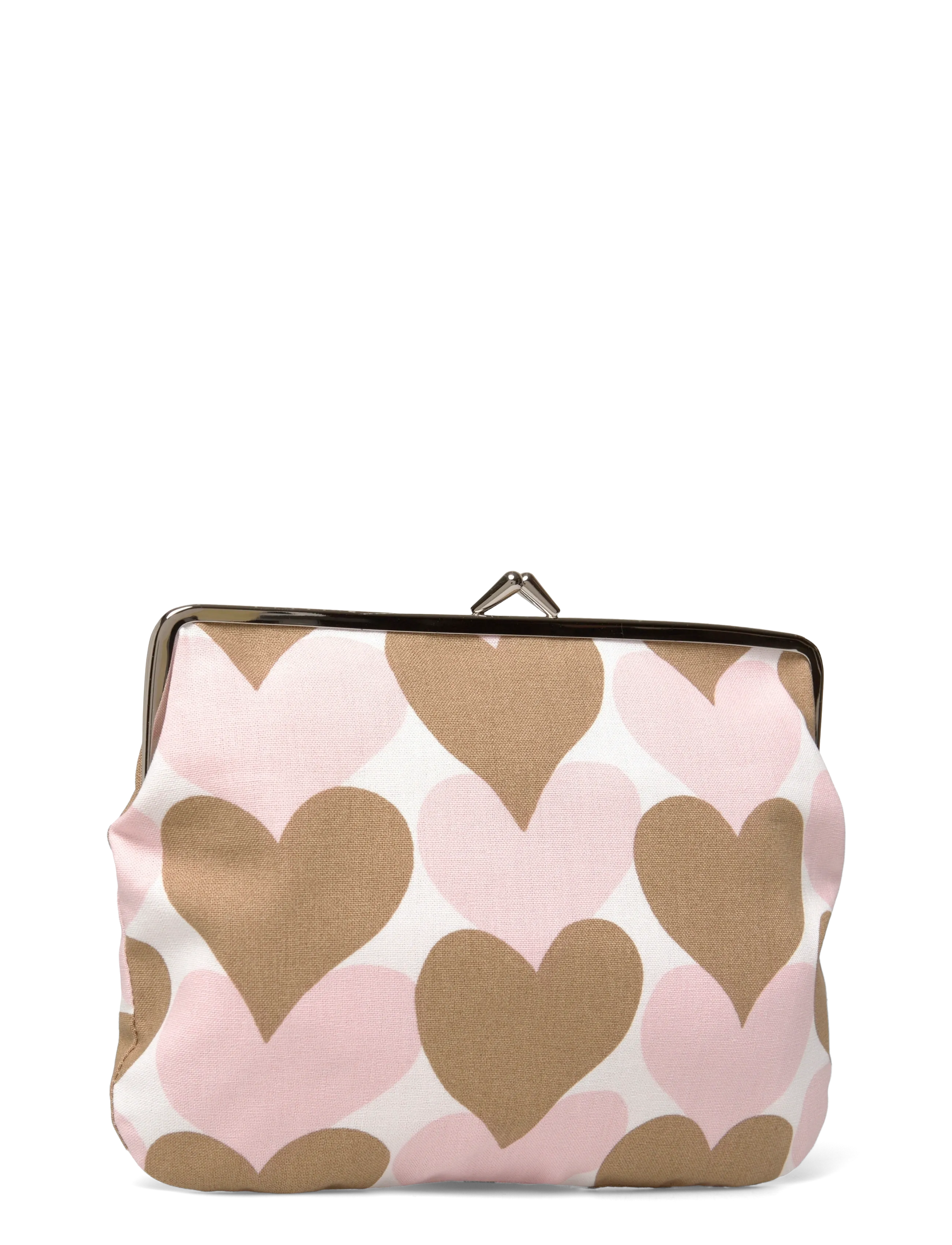 Marimekko - PIENET SYDÄMET PUOLIKASC.PURSE - white, lt.brown, pink - 2