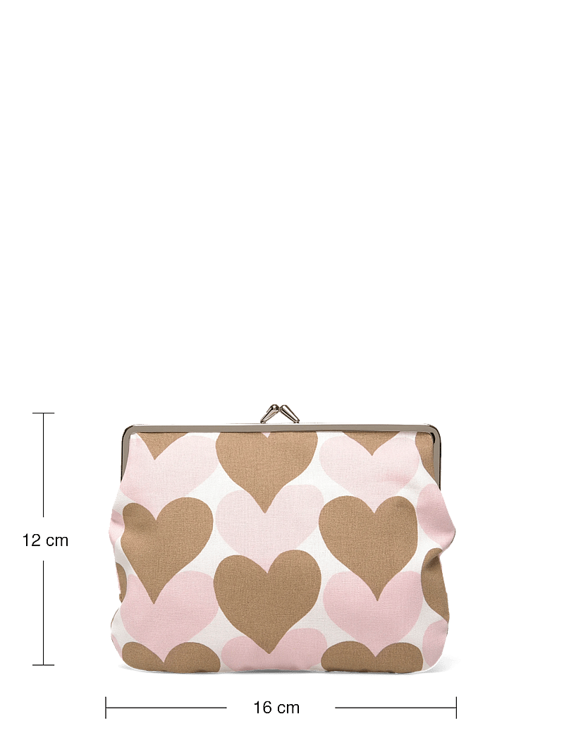 Marimekko - PIENET SYDÄMET PUOLIKASC.PURSE - besondere anlässe - white, lt.brown, pink - 3