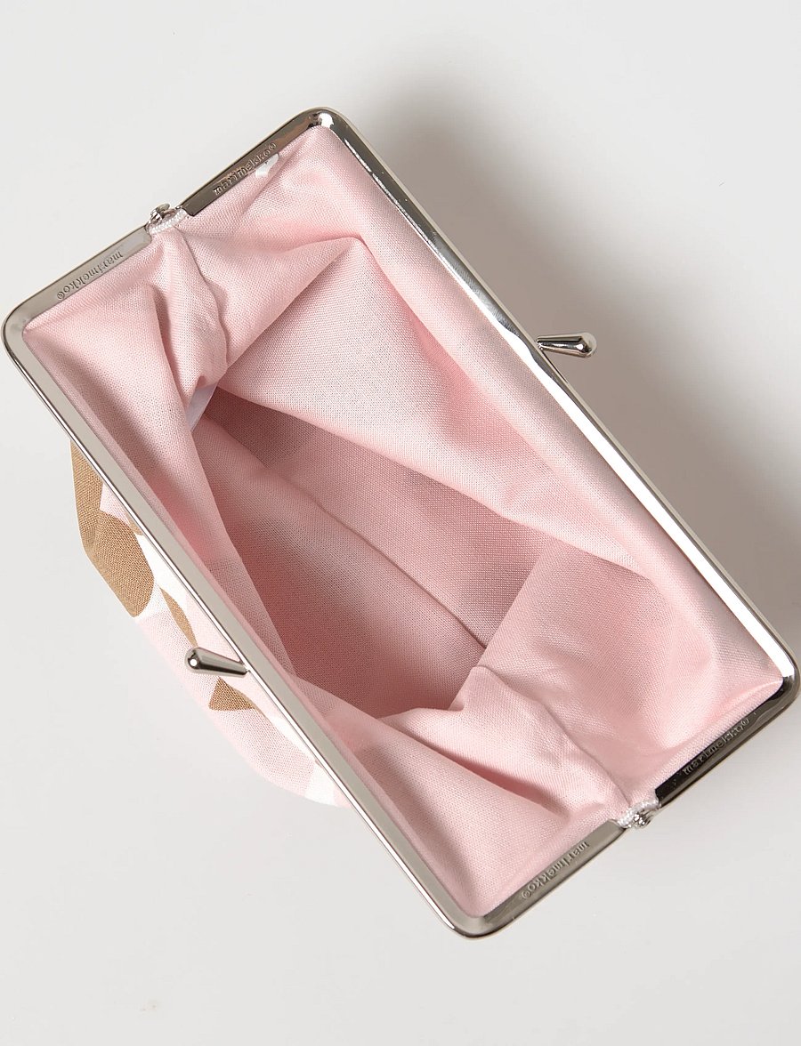 Marimekko - PIENET SYDÄMET PUOLIKASC.PURSE - white, lt.brown, pink - 5