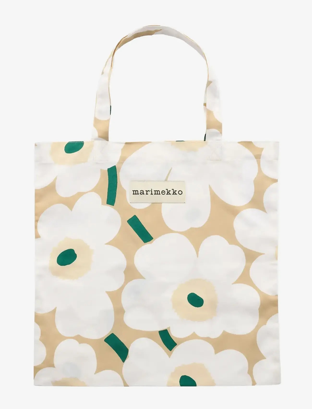 Marimekko - PIENI UNIKKO BAG 43X44CM - sand, white, hay, emerald - 0