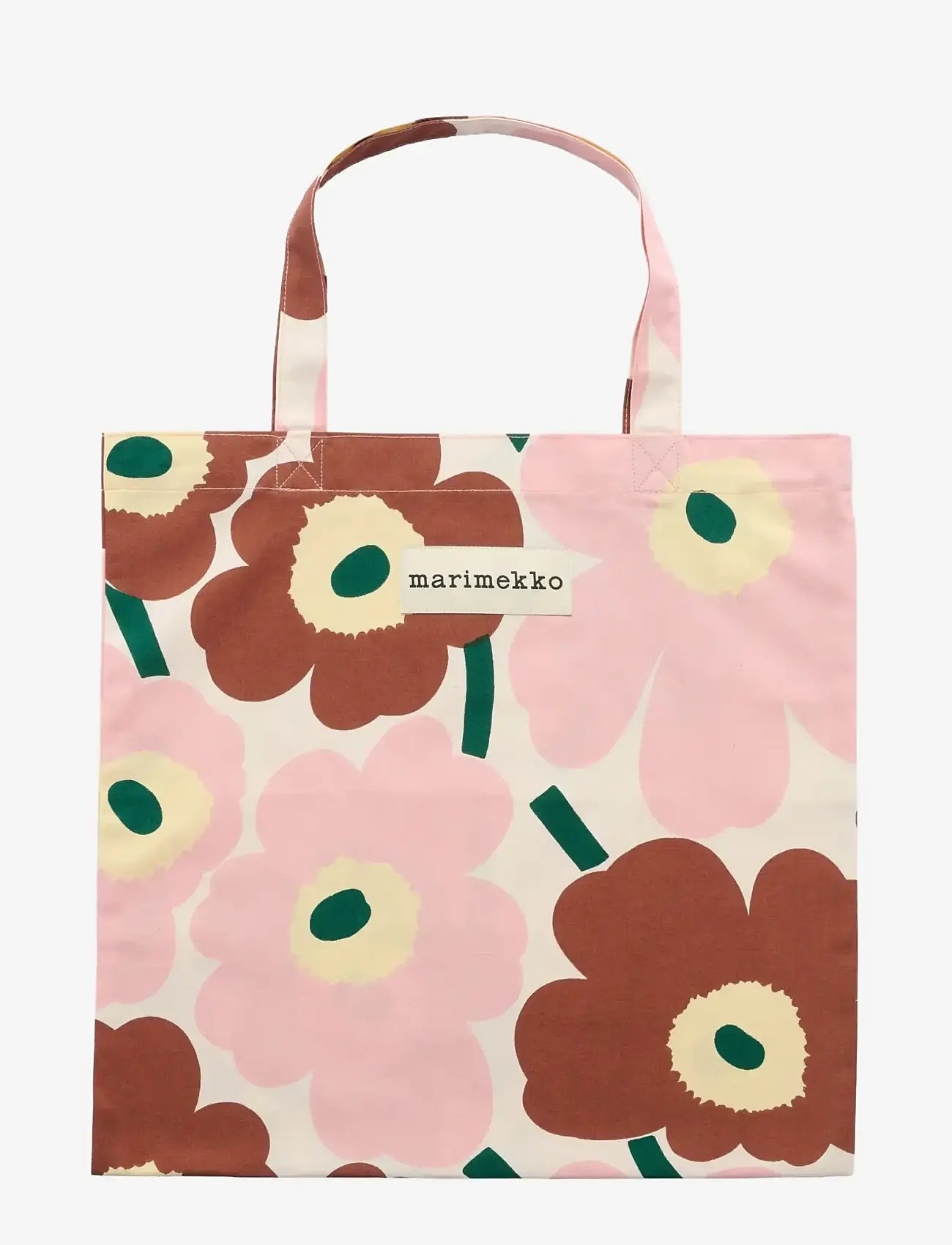 Marimekko - PIENI UNIKKO BAG 43X44CM - opbevaringstasker - off white,pink,chestnut,l.yel. - 0