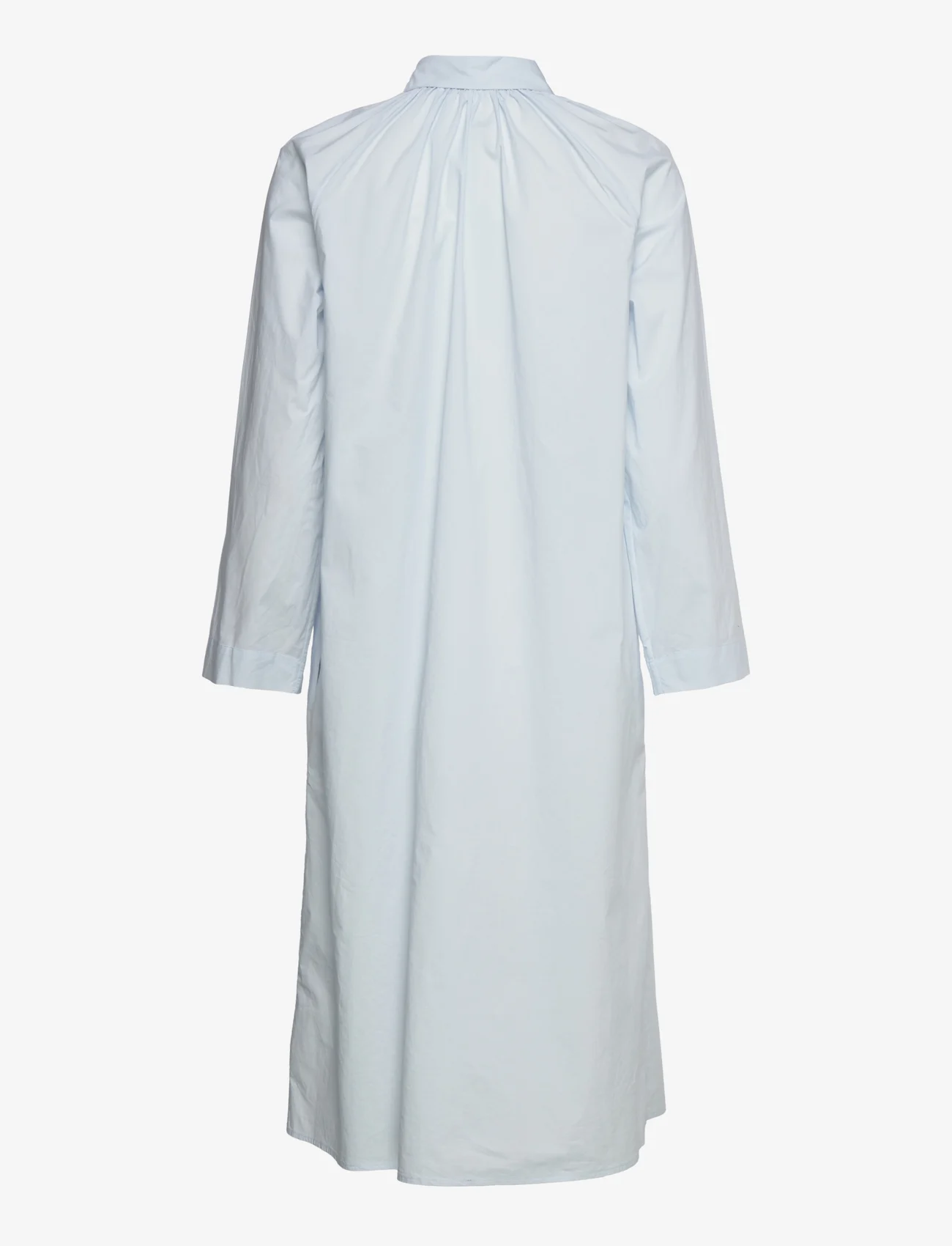 Marimekko - ILOLLE SOLID SHIRT DRESS - skjortklänningar - light blue - 1