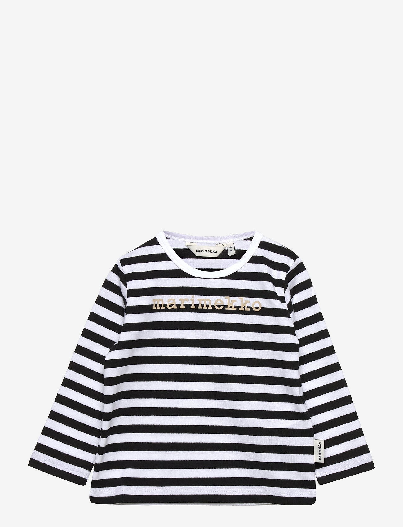 Marimekko - VEDE TASARAITA 1 T-shirt - black, white, beige - 0