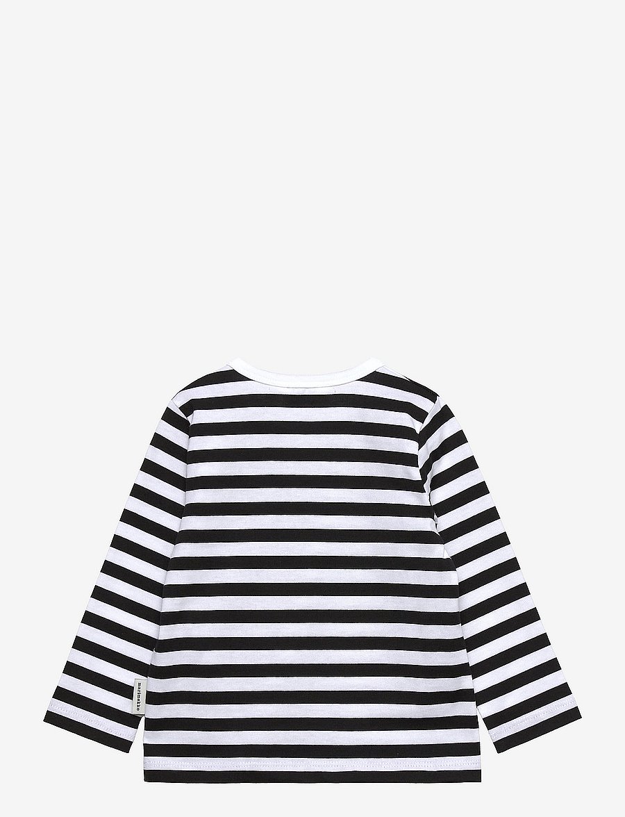 Marimekko - VEDE TASARAITA 1 T-shirt - black, white, beige - 1