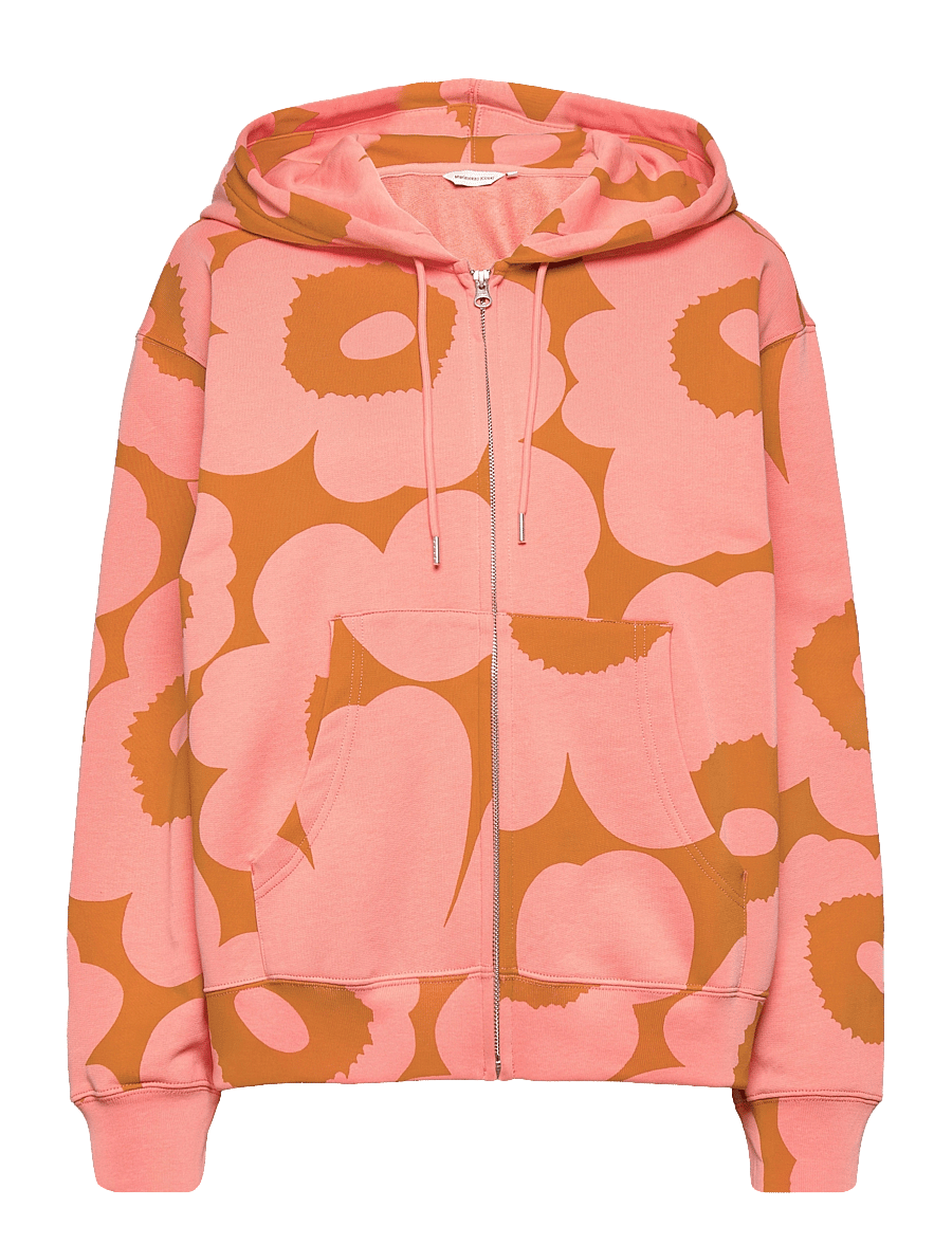 Marimekko - LUOTTI UNIKKO HOODIE - ochre, peach - 0