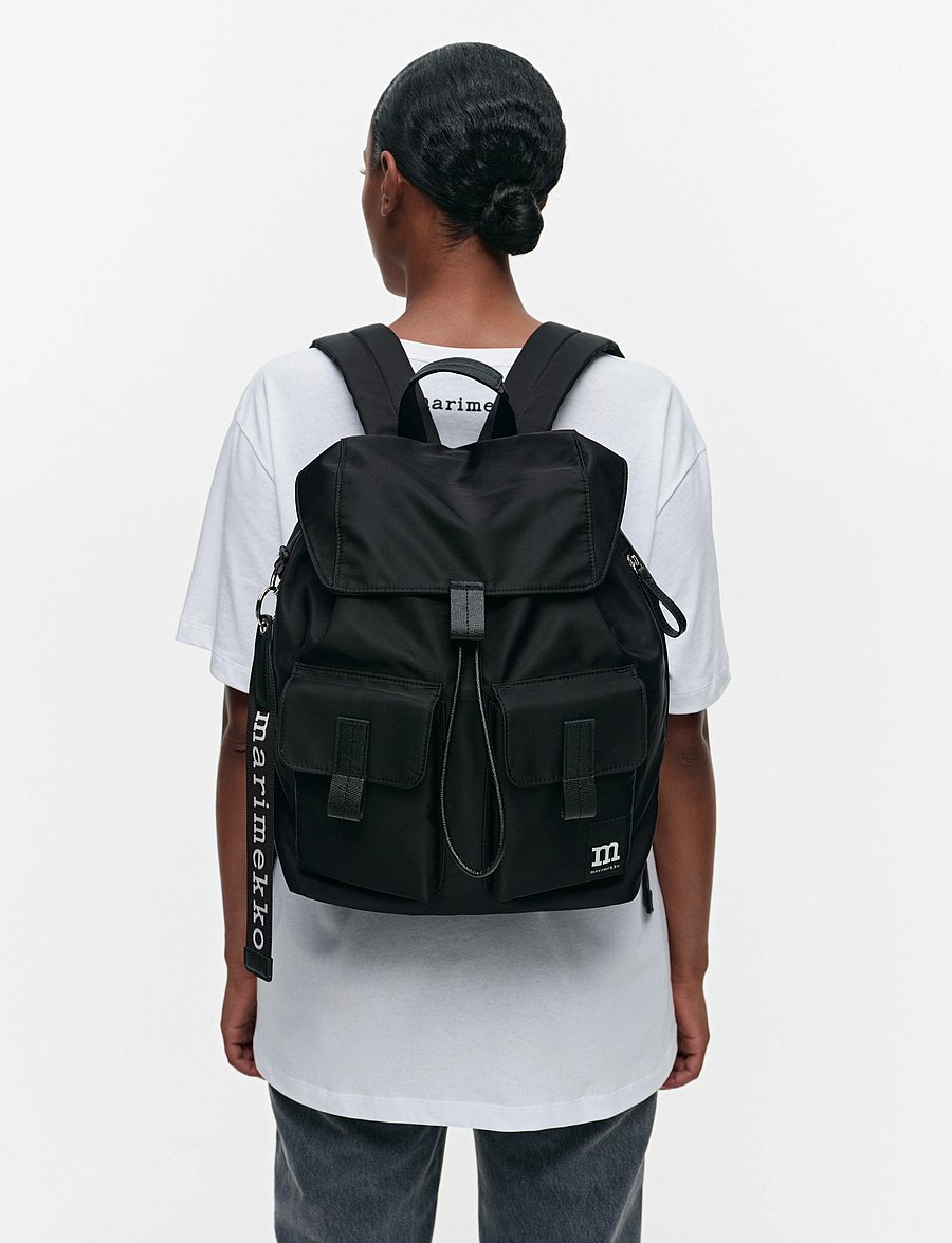 Marimekko - EVERYTHING BACKPACK L SOLID - modetrender - black - 0