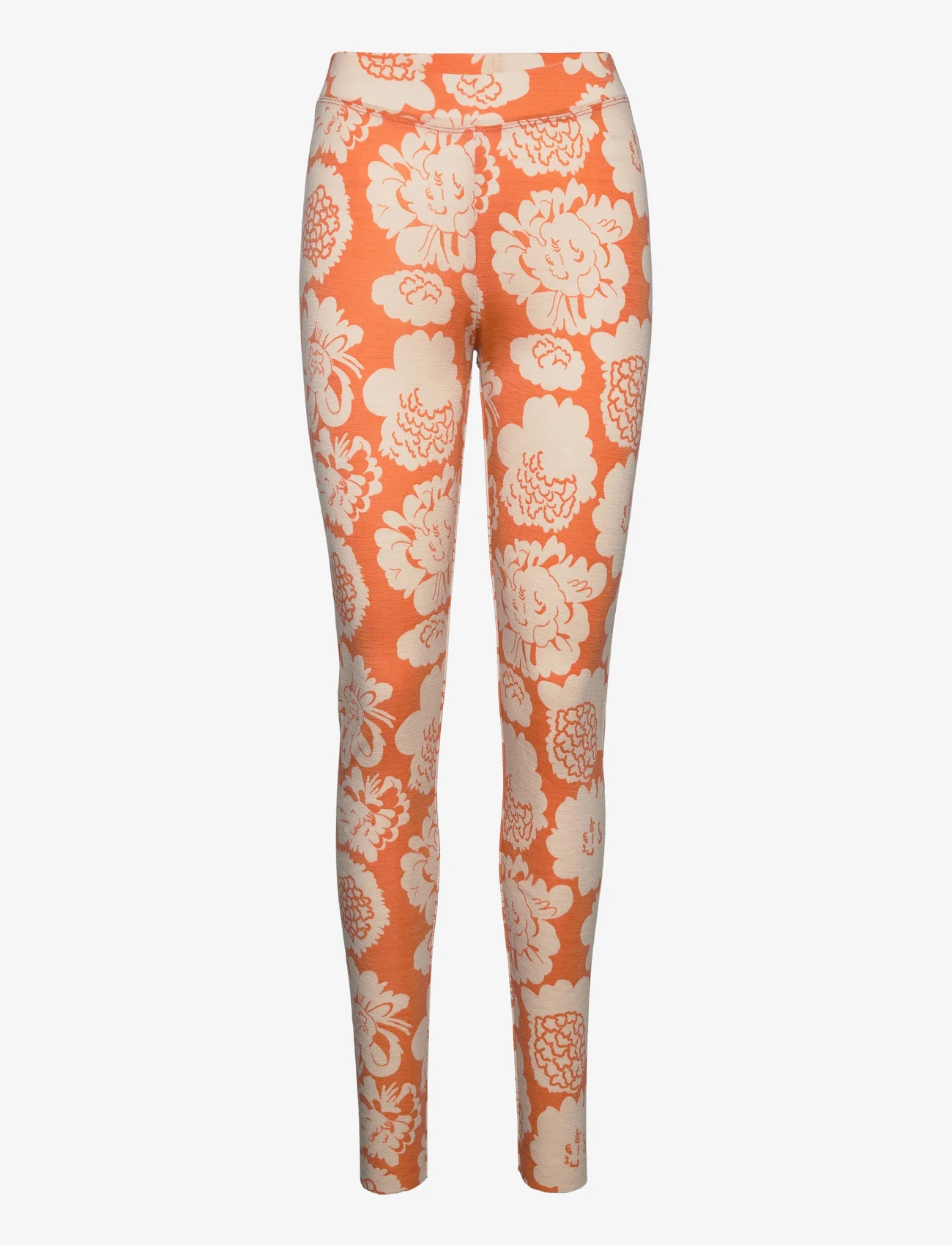 Marimekko - JOVINA PIENI PIONI - leggings - orange, off white - 0