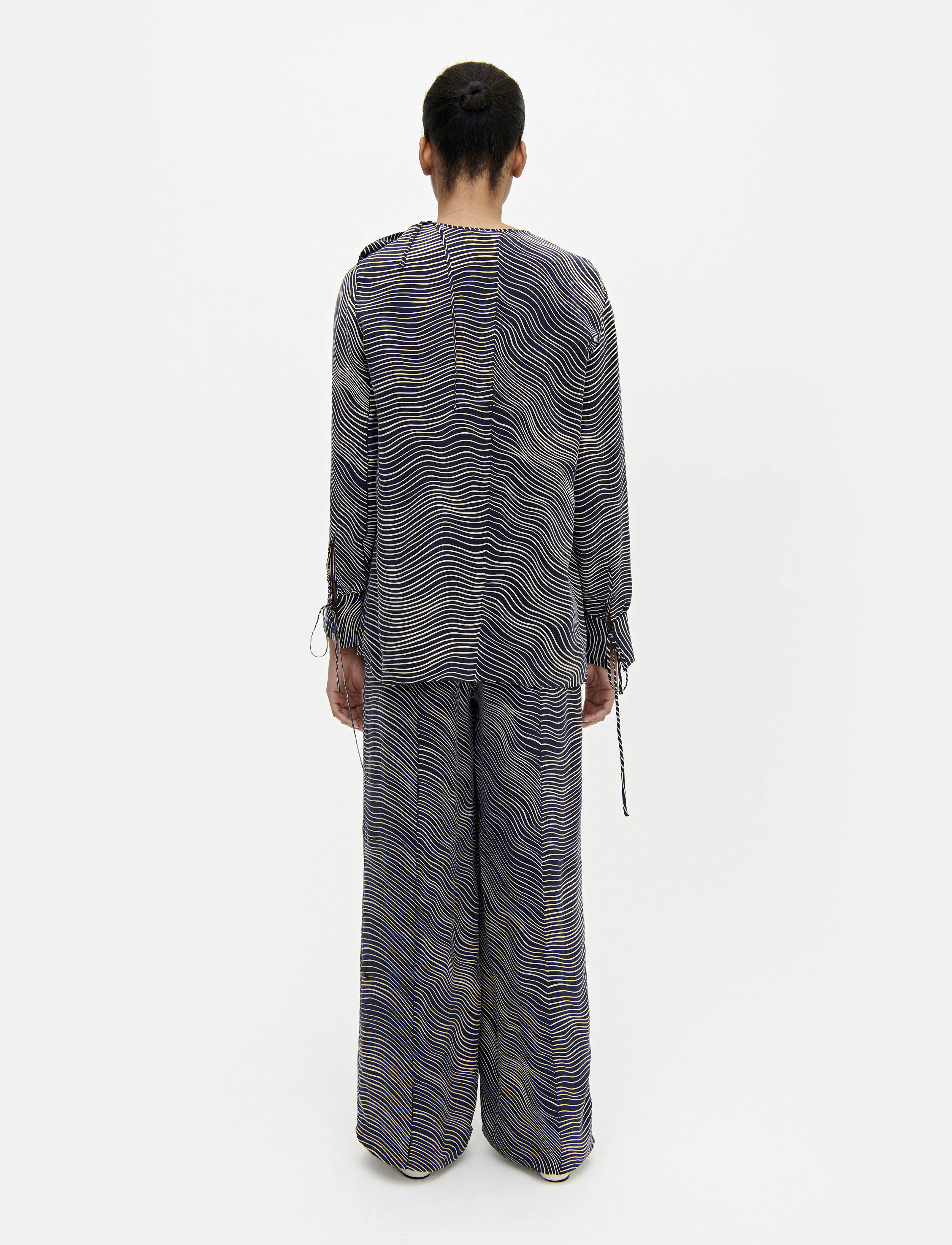 Marimekko - LINEIK NÄKKI - blue, off-white - 3