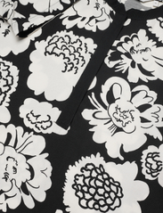 Marimekko - JANNIKA PIENI PIONI - krekli ar garām piedurknēm - black, off-white - 4