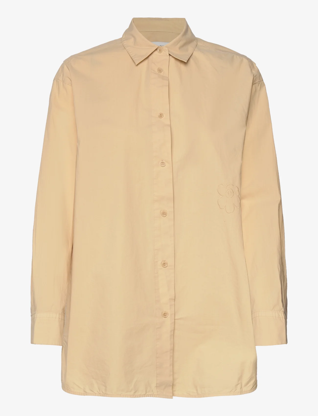 Marimekko - GRISTE SOLID - long-sleeved shirts - beige - 0