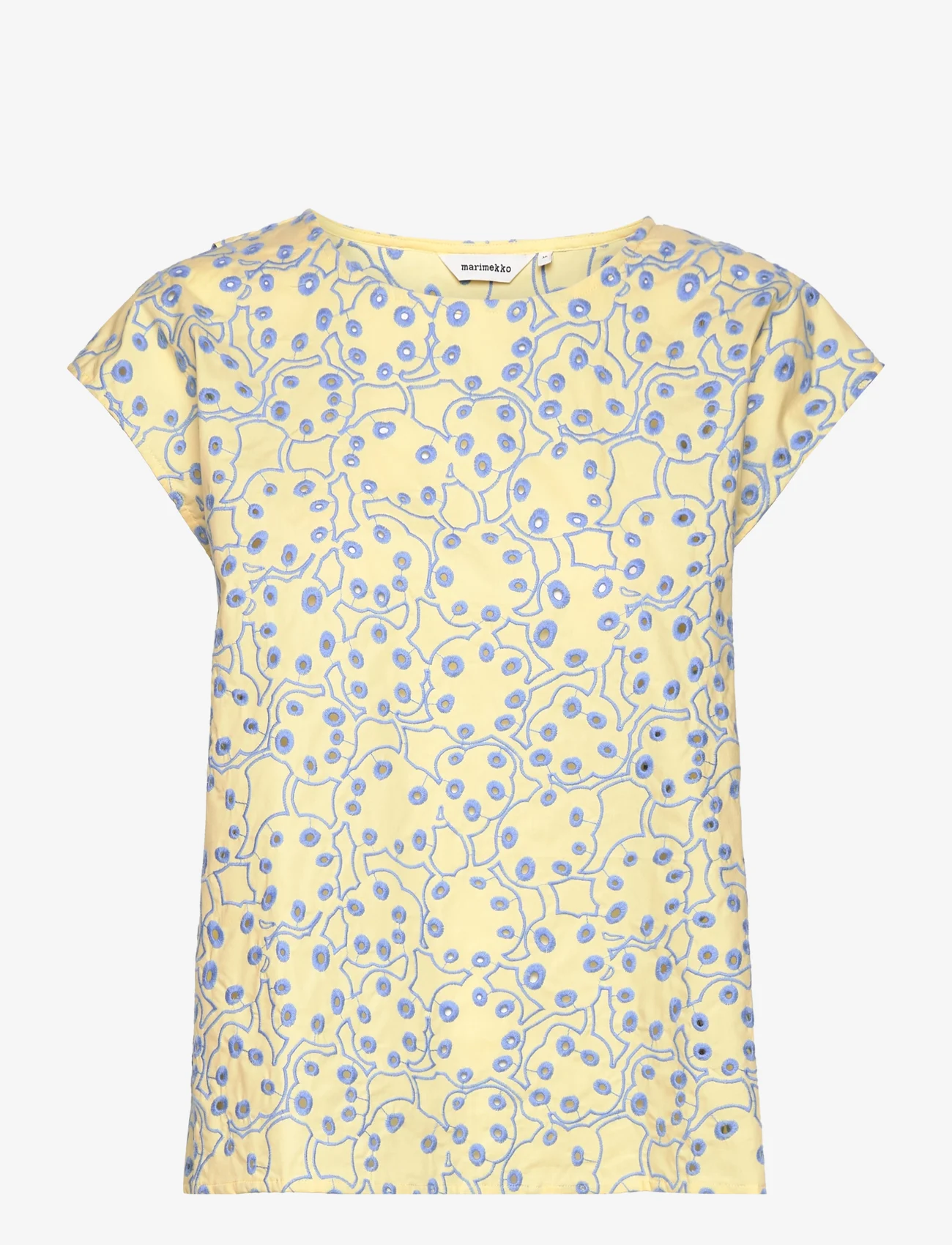 Marimekko - NAHKOL RENTUKKA - t-shirt & tops - light yellow, light blue - 0