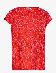 Marimekko - NAHKOL RENTUKKA - marškinėliai - red, pink - 0