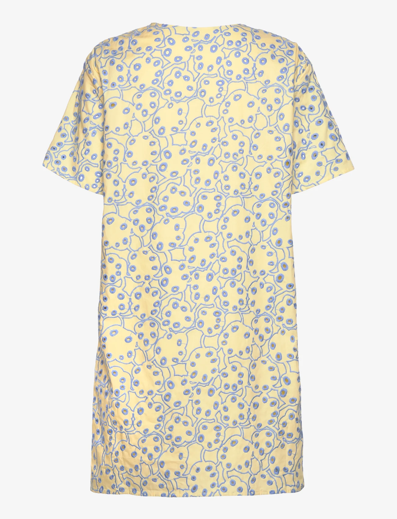 Marimekko - NIILA RENTUKKA - t-shirt dresses - light yellow, light blue - 1