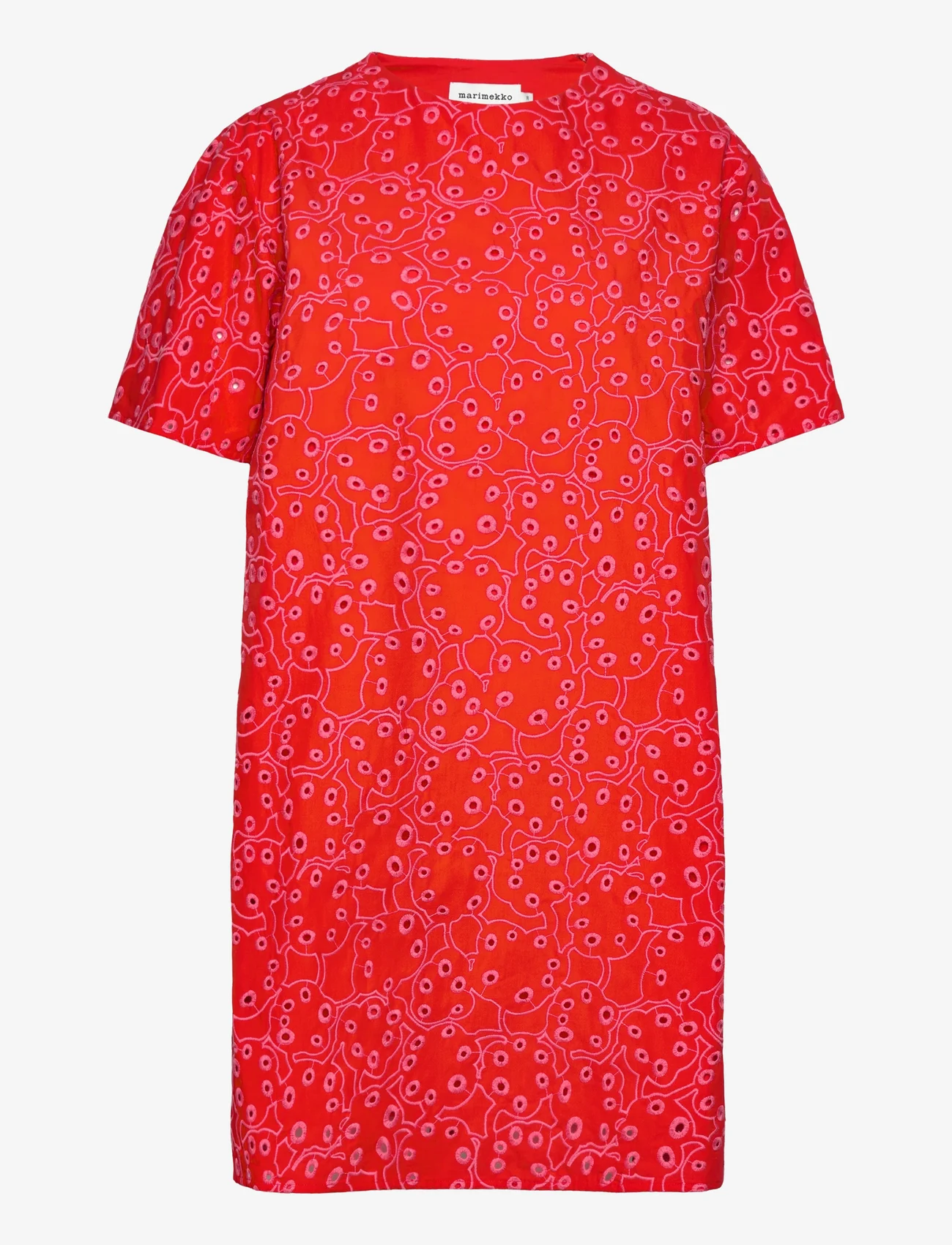 Marimekko - NIILA RENTUKKA - t-shirt jurken - red, pink - 0