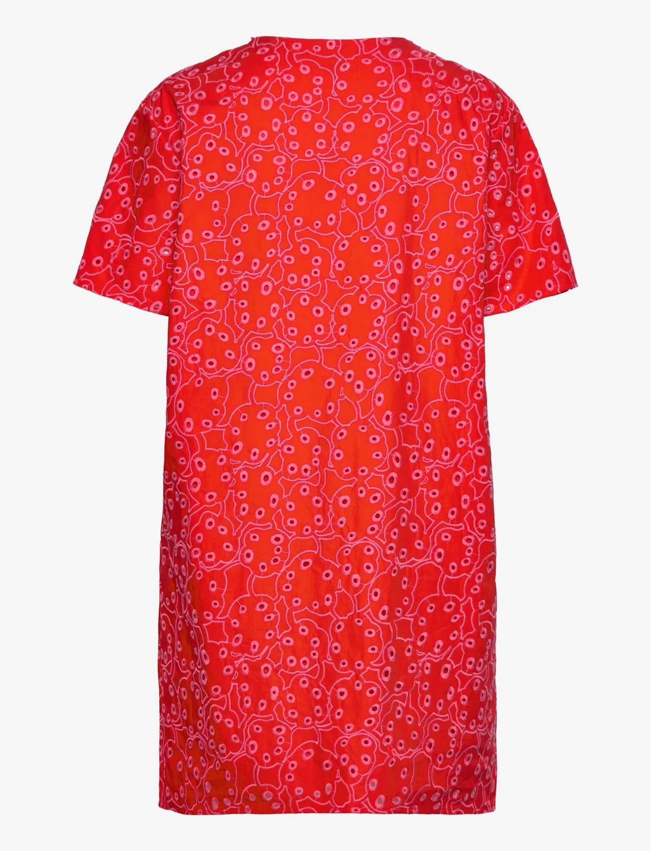 Marimekko - NIILA RENTUKKA - t-shirt jurken - red, pink - 1