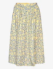 Marimekko - NILAN RENTUKKA - midi skirts - light yellow, light blue - 0