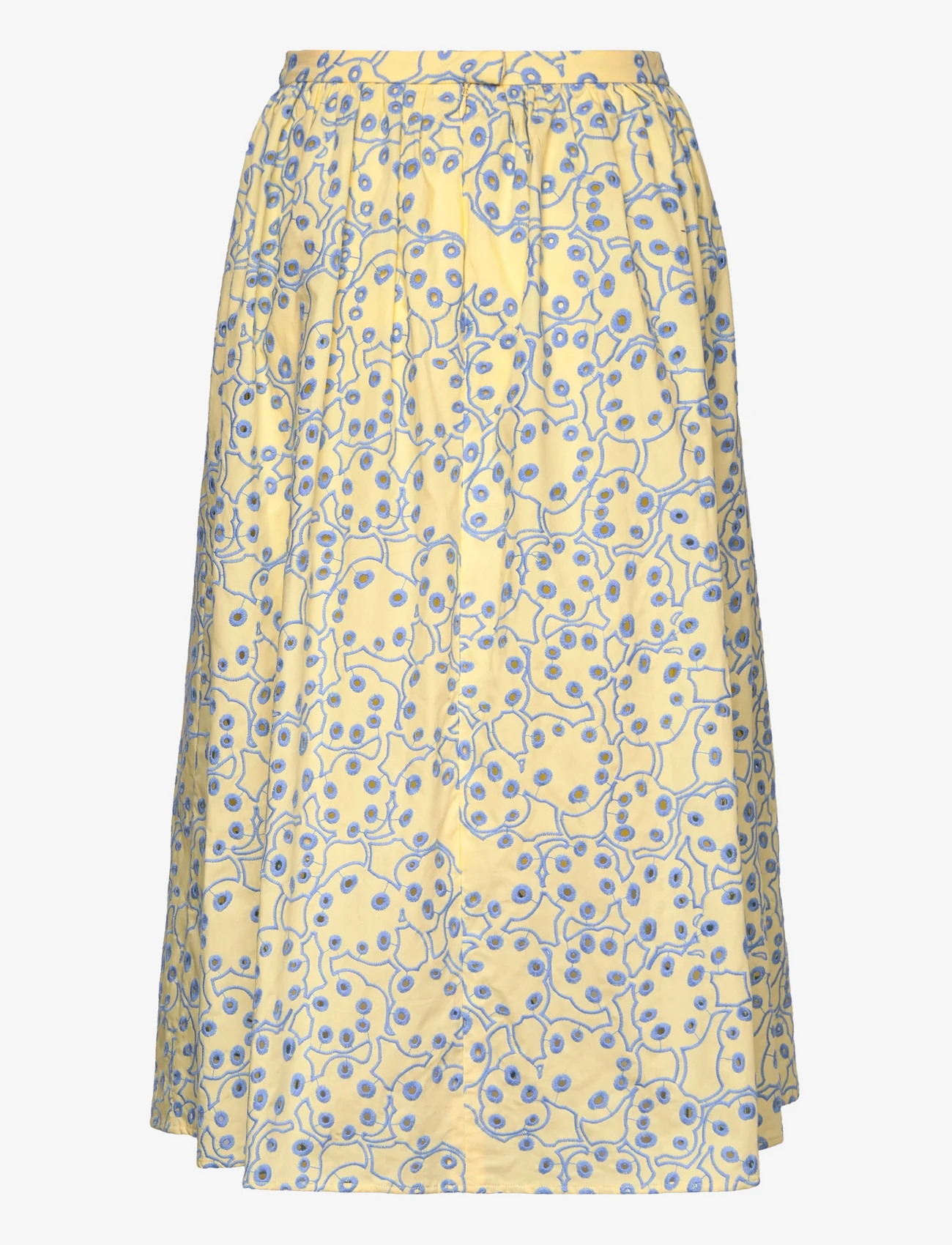 Marimekko - NILAN RENTUKKA - midi skirts - light yellow, light blue - 1