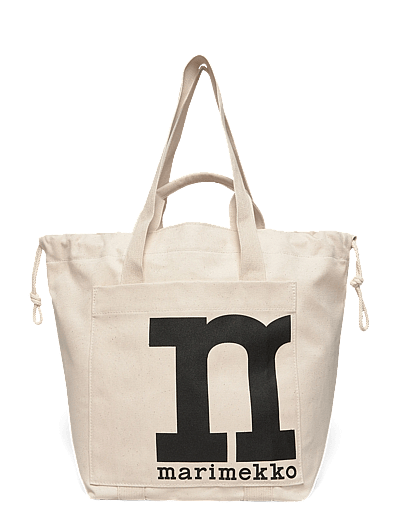 Marimekko MONO CITY TOTE SOLID - Shoppers & Tote Bags - COTTON / cream