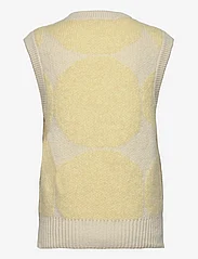 Marimekko - KRAPU KIVET - kootud vestid - light yellow, off-white - 1