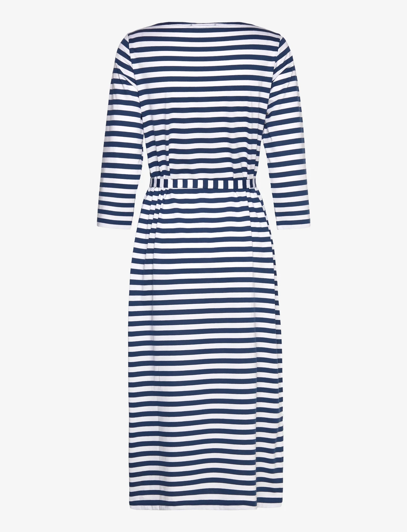 Marimekko - TASARAITA ILMA DRESS - marškinėlių tipo suknelės - blue, white - 1