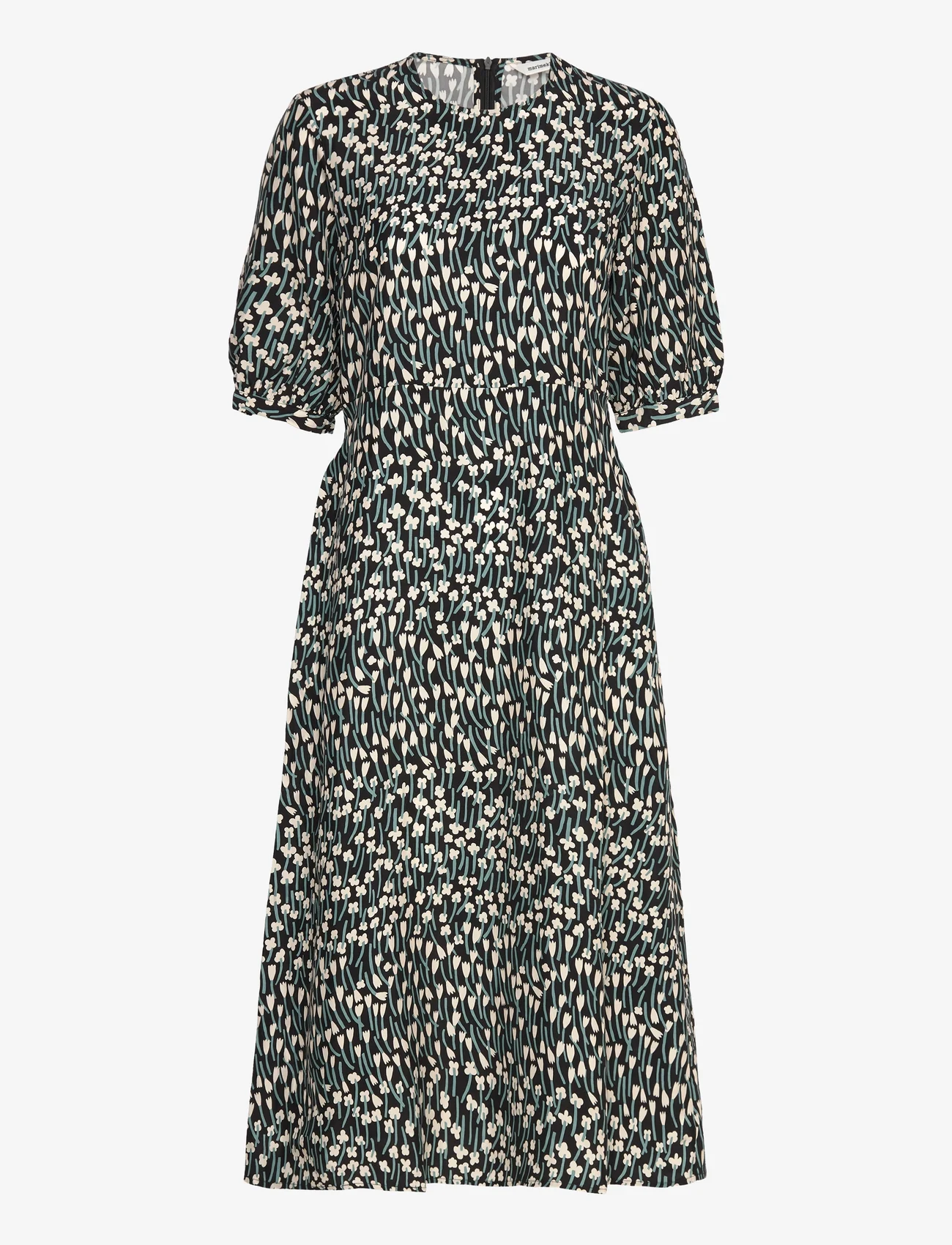 Marimekko - ABSIDI TUULAHDUS - midi kjoler - black, green, off-white - 0